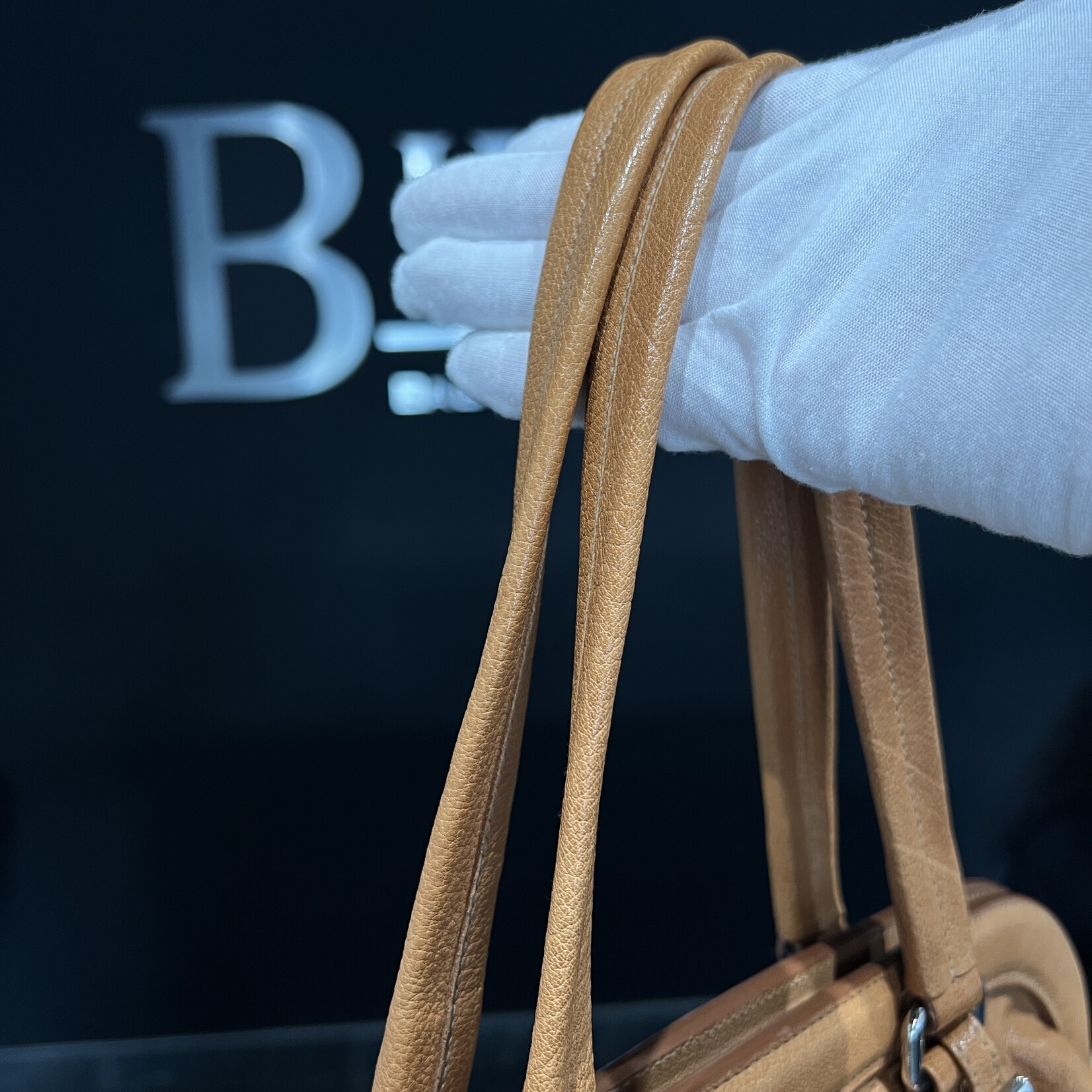 Prada SOLD - Prada Washed Buffalo Frame Bag