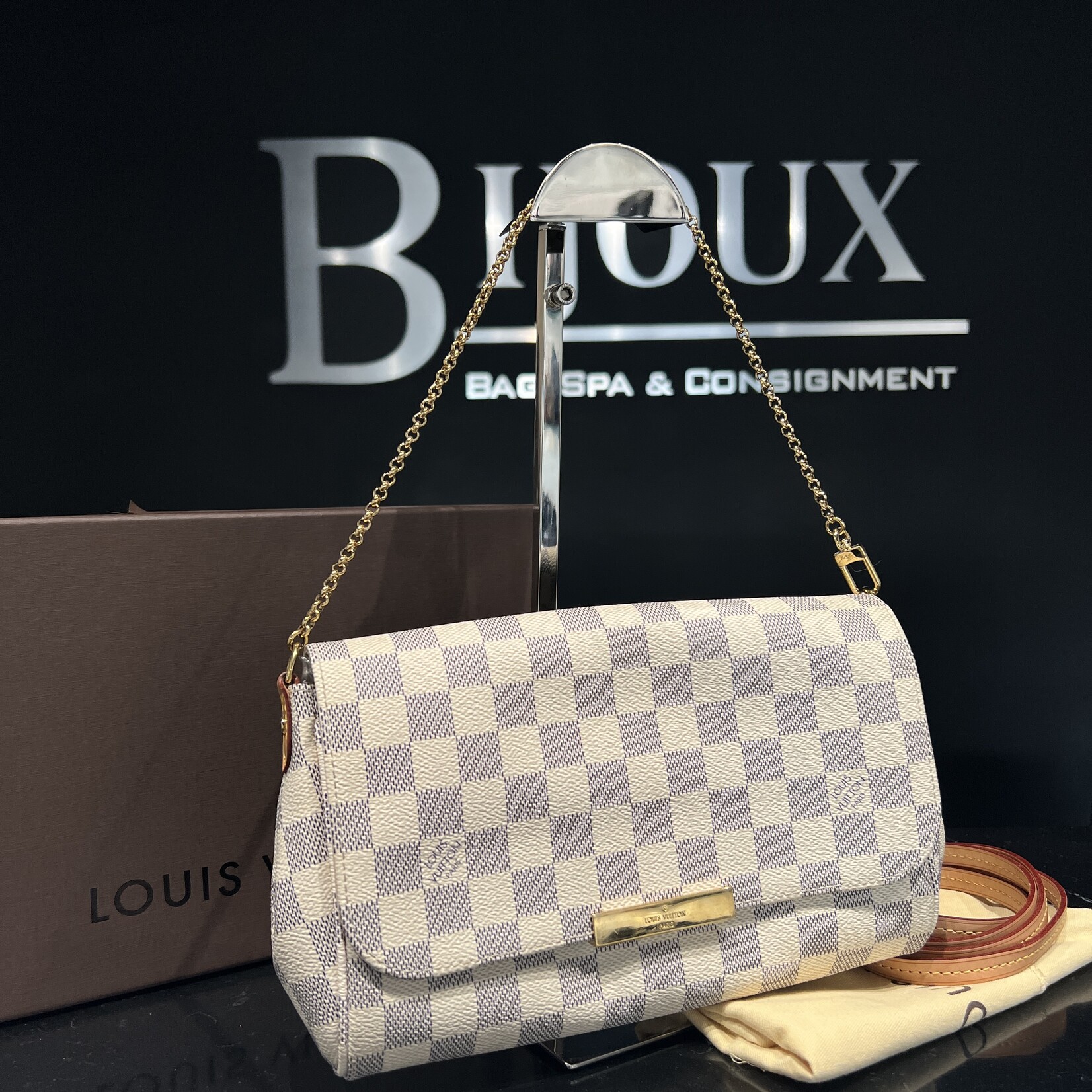 Louis Vuitton SOLD- Louis Vuitton Favorite MM Damier Azur