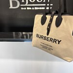 Burberry SOLD - Burberry Canvas Medium Belt Tote