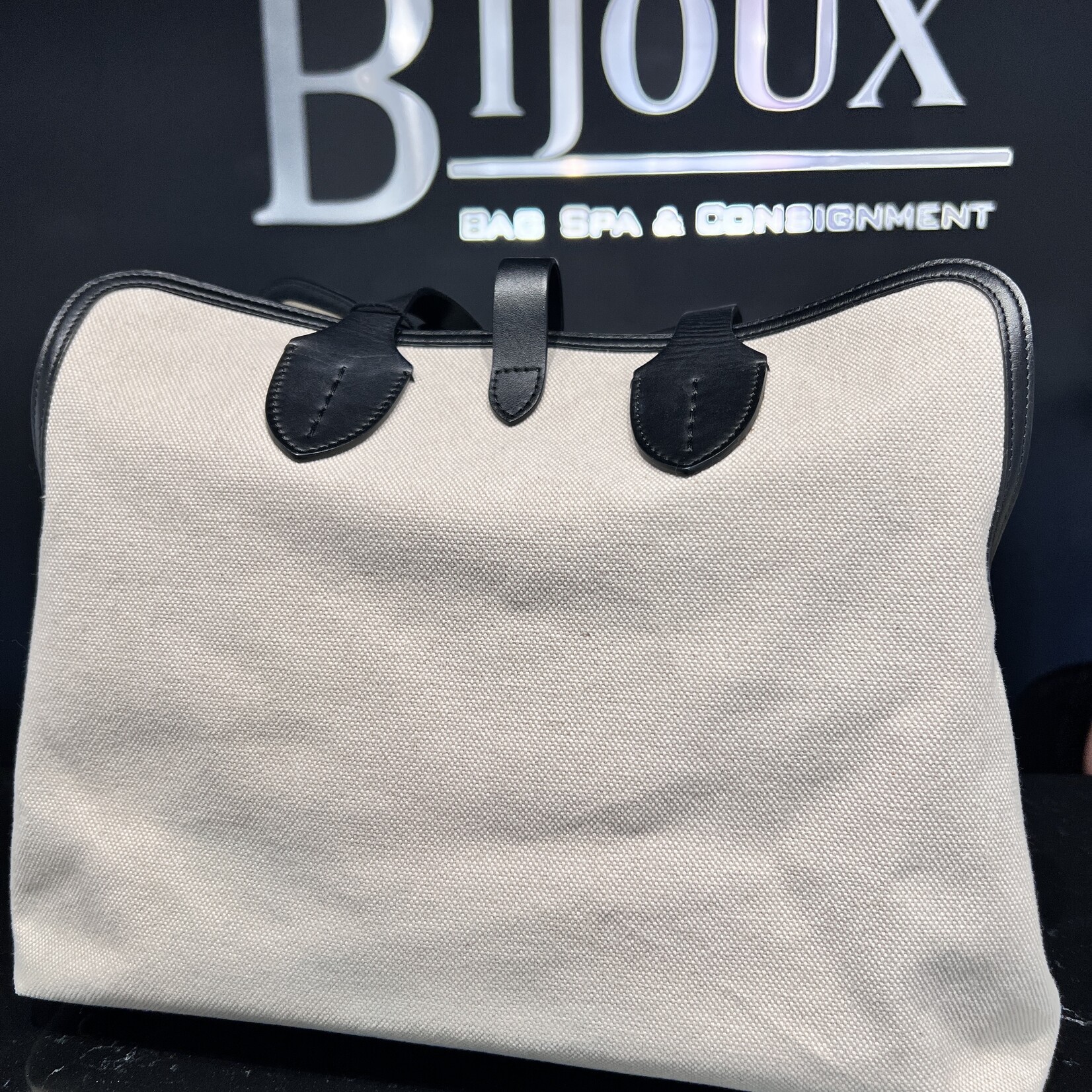 Burberry SOLD - Burberry Canvas Medium Belt Tote