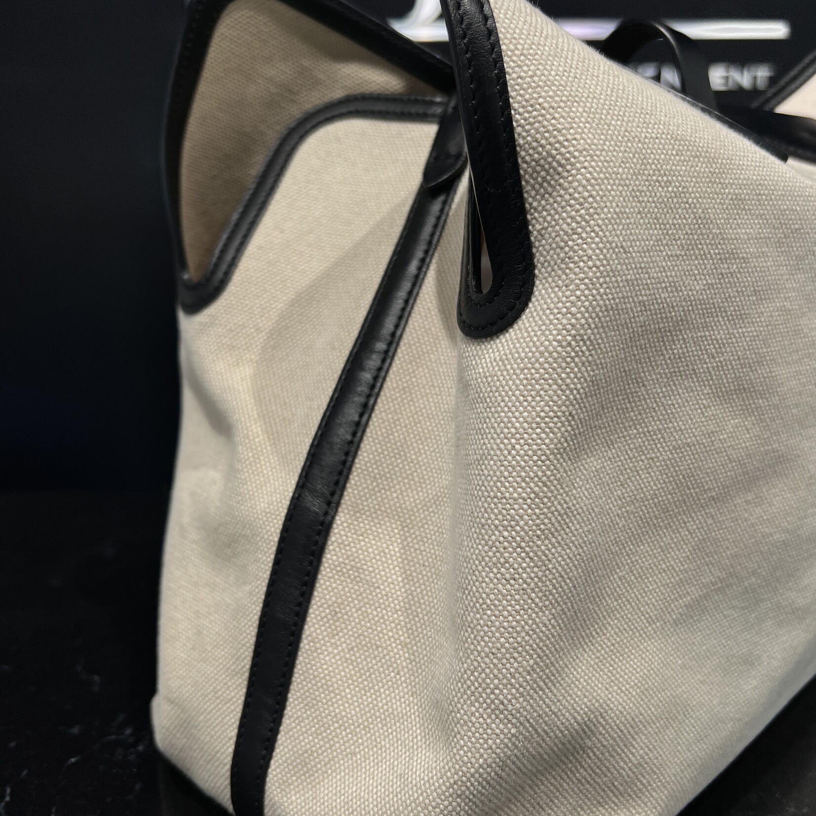 Burberry SOLD - Burberry Canvas Medium Belt Tote