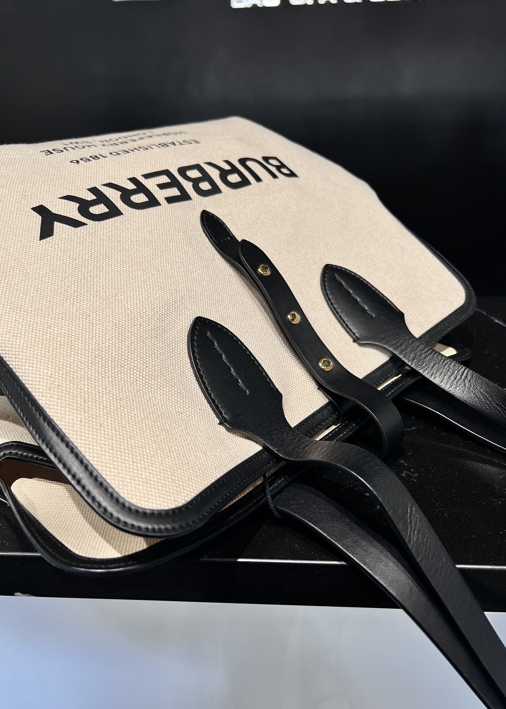 Burberry SOLD - Burberry Canvas Medium Belt Tote