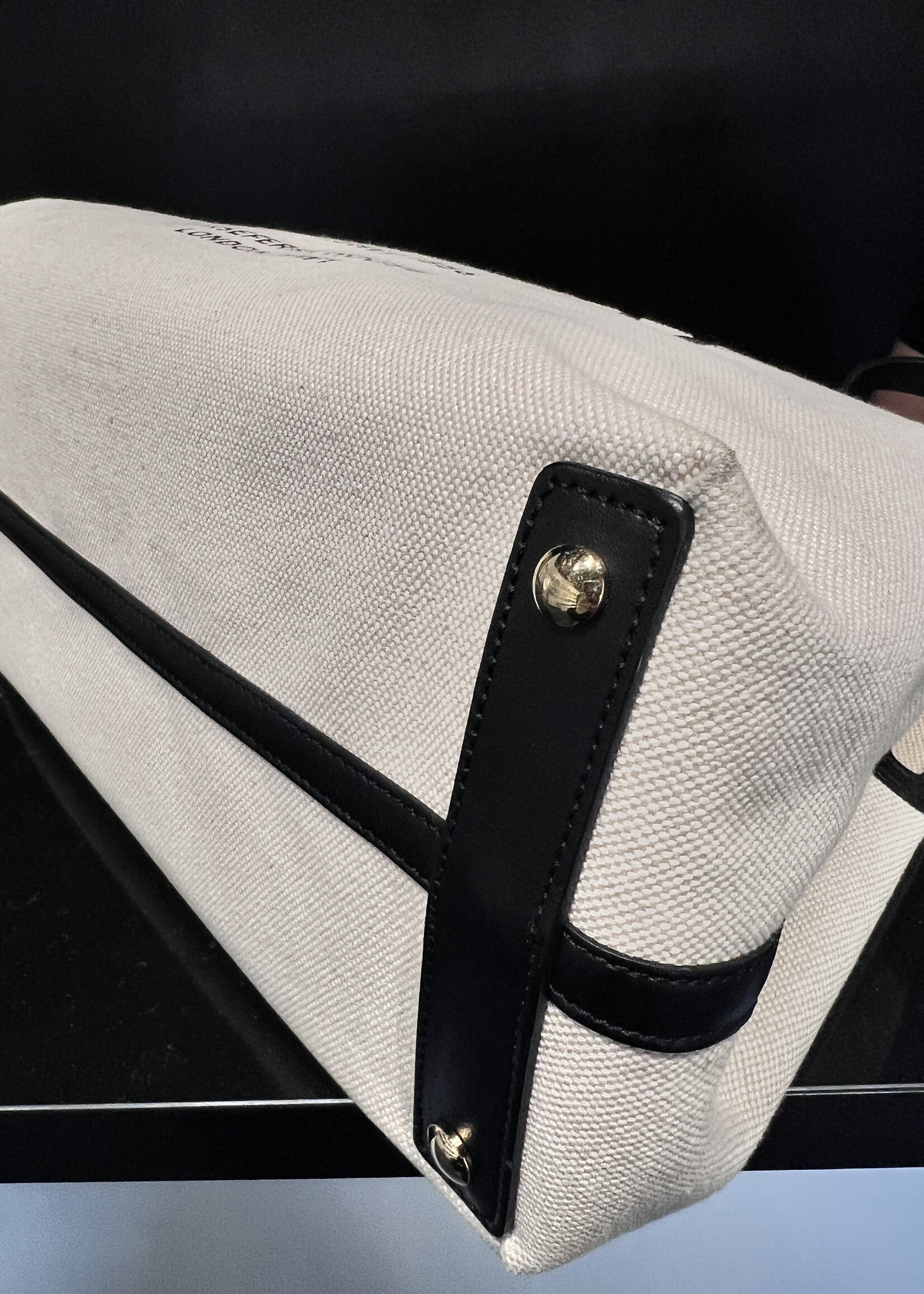 Burberry SOLD - Burberry Canvas Medium Belt Tote