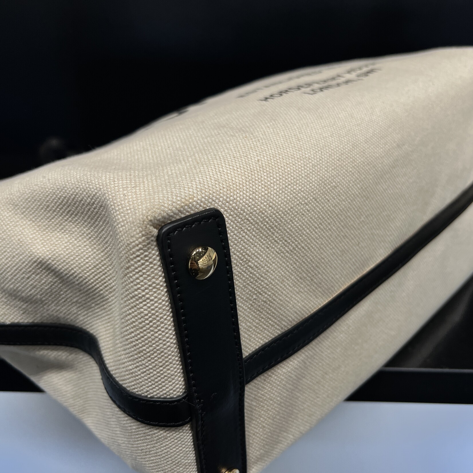 Burberry SOLD - Burberry Canvas Medium Belt Tote