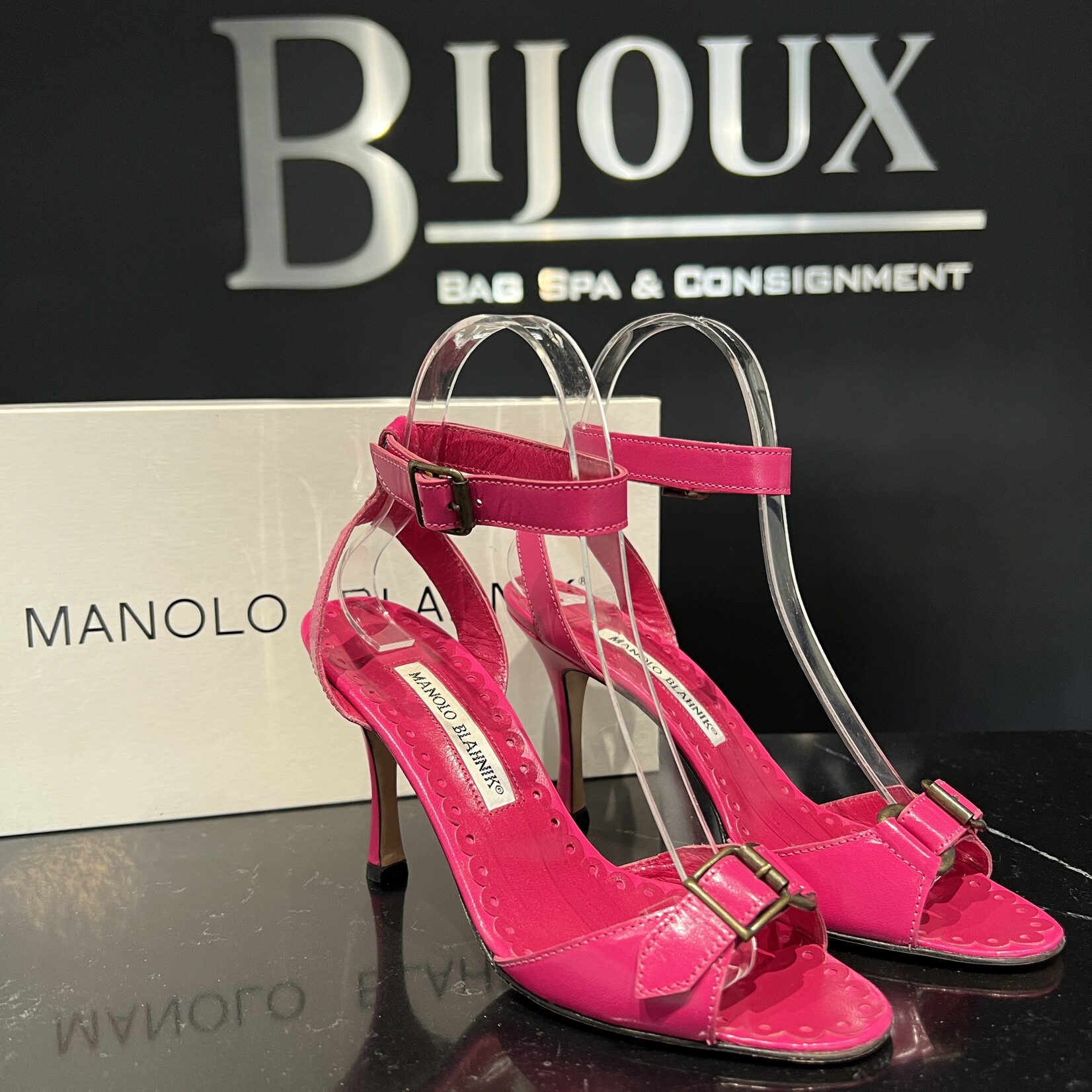 Manolo Blahnik Manolo Blahnik Red Strap Heels - 36