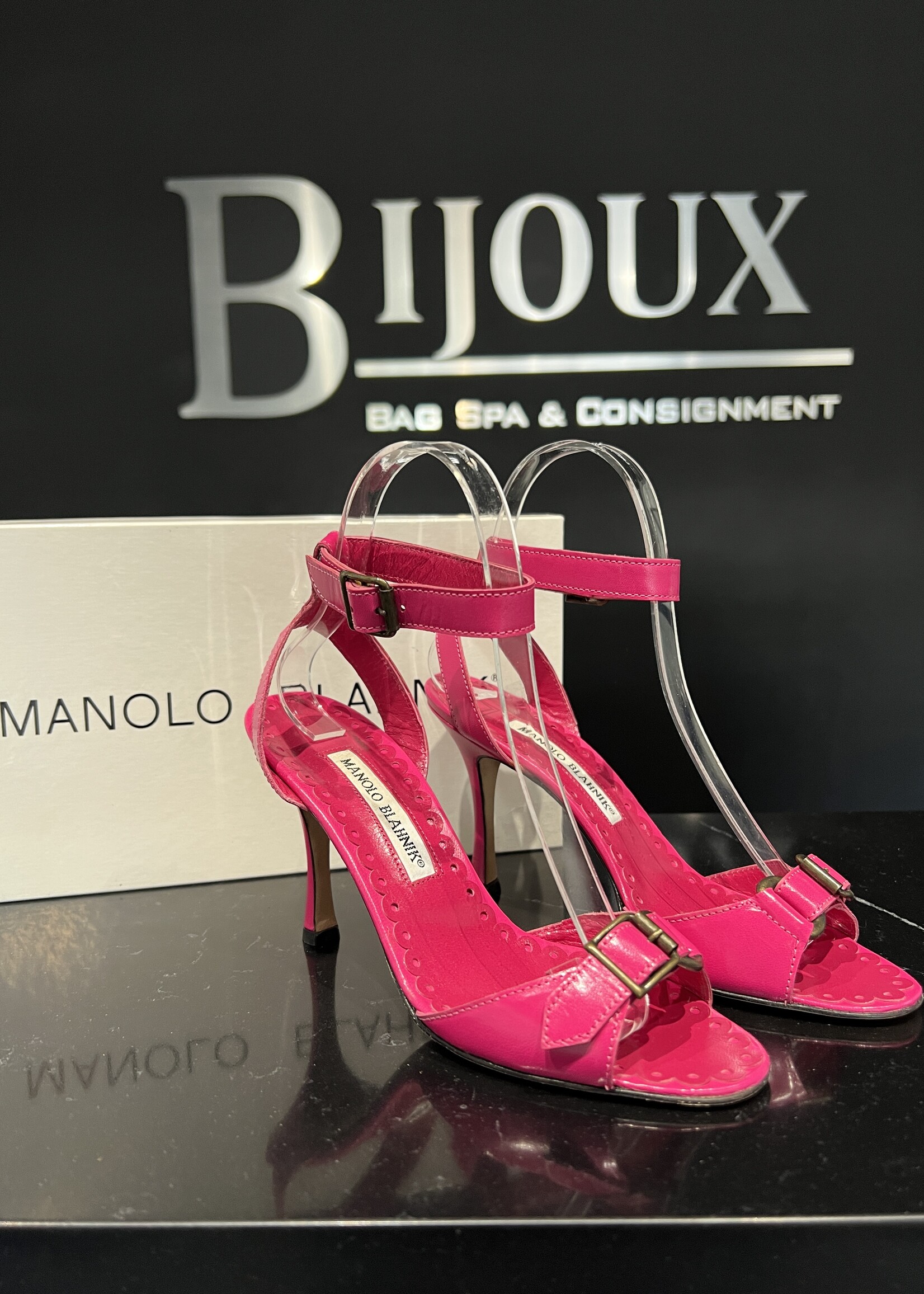 Manolo Blahnik Manolo Blahnik Red Strap Heels - 36