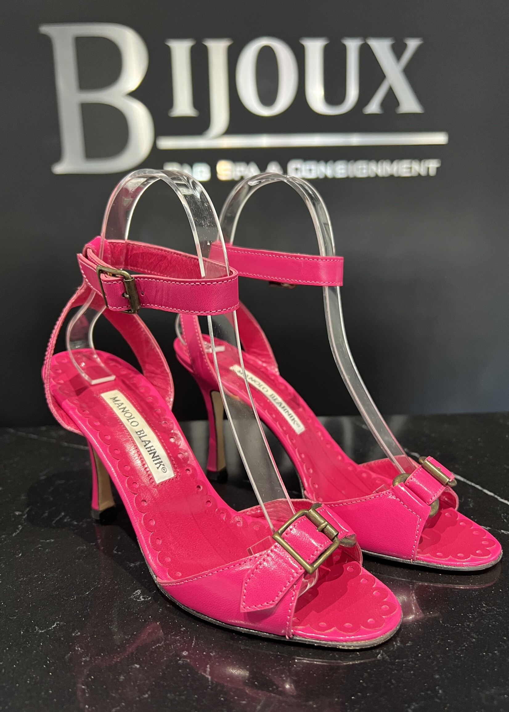 Manolo Blahnik Manolo Blahnik Red Strap Heels - 36