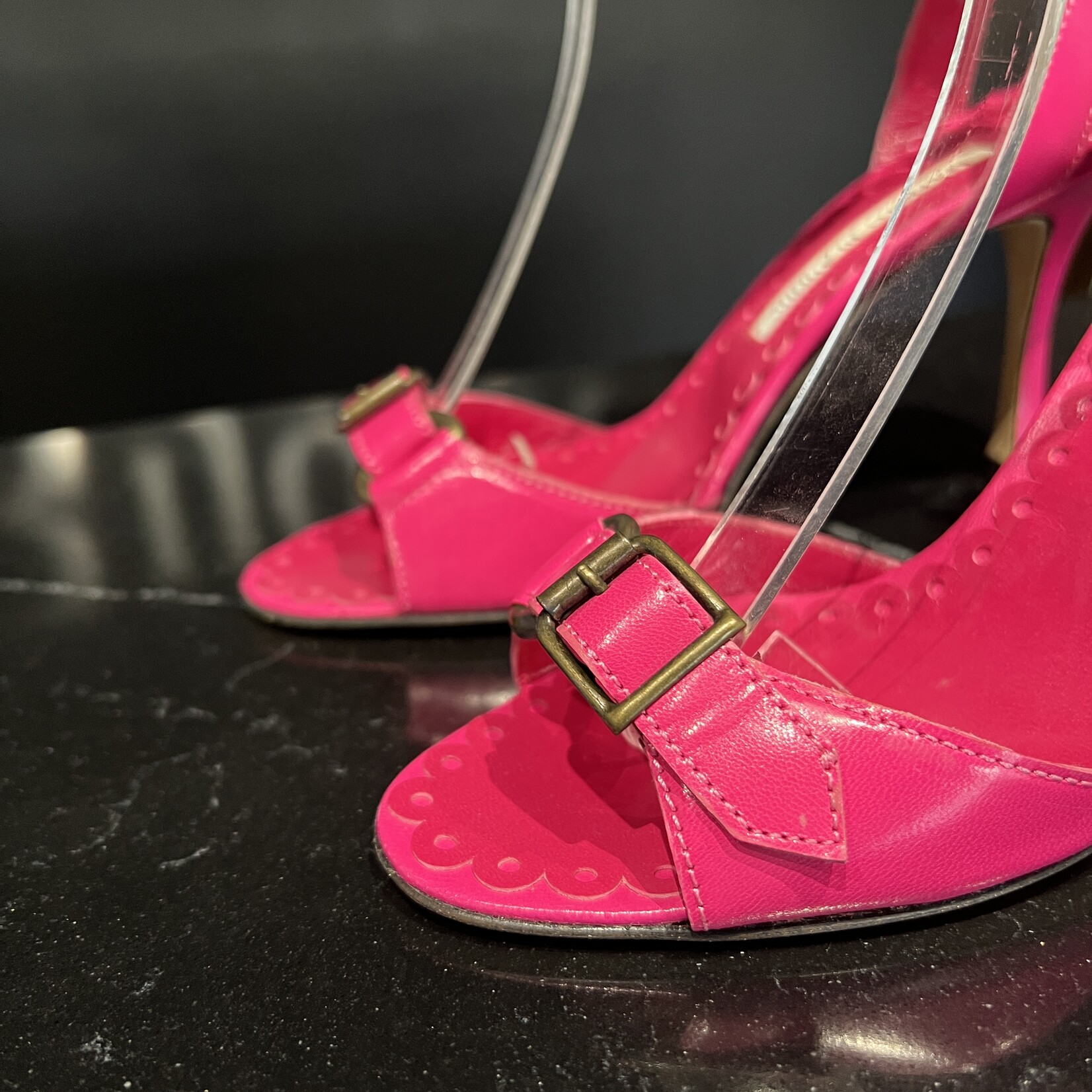 Manolo Blahnik Manolo Blahnik Red Strap Heels - 36