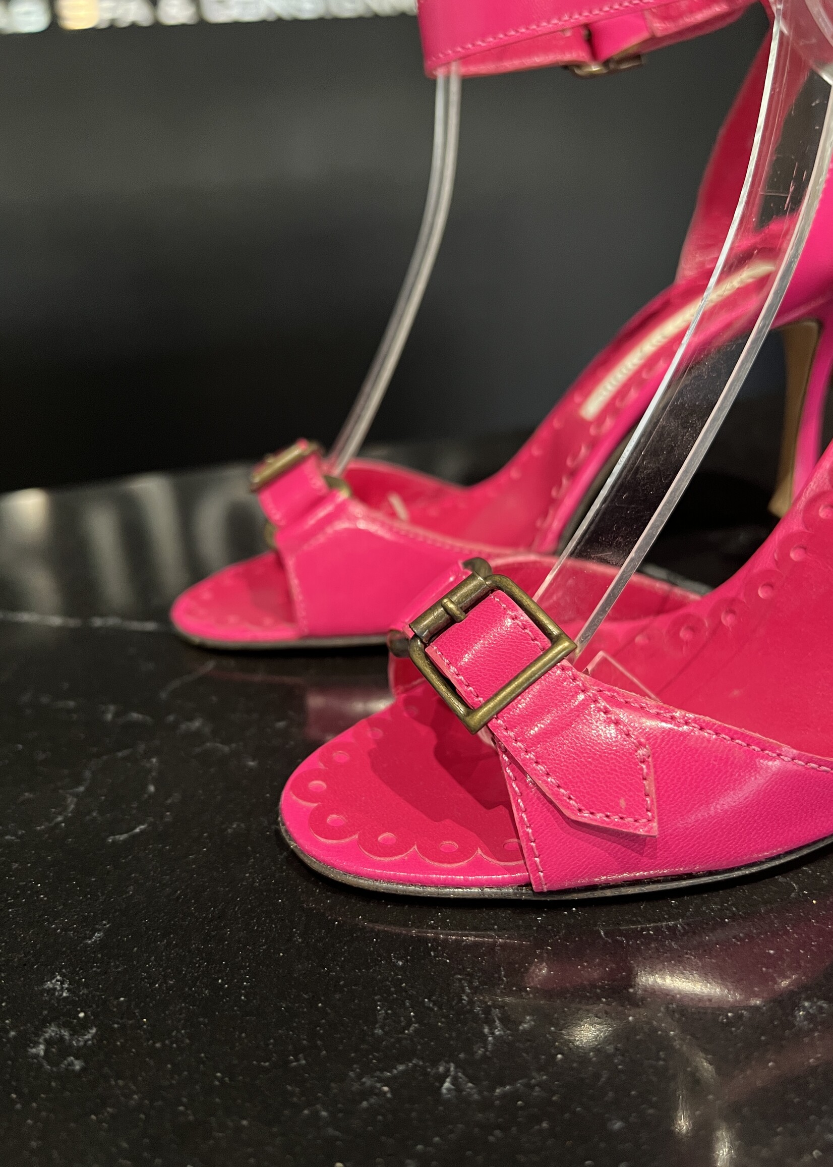 Manolo Blahnik Manolo Blahnik Red Strap Heels - 36