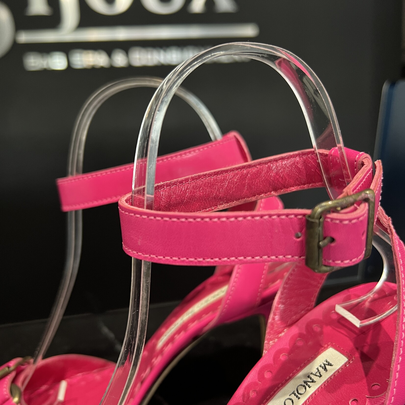 Manolo Blahnik Manolo Blahnik Red Strap Heels - 36