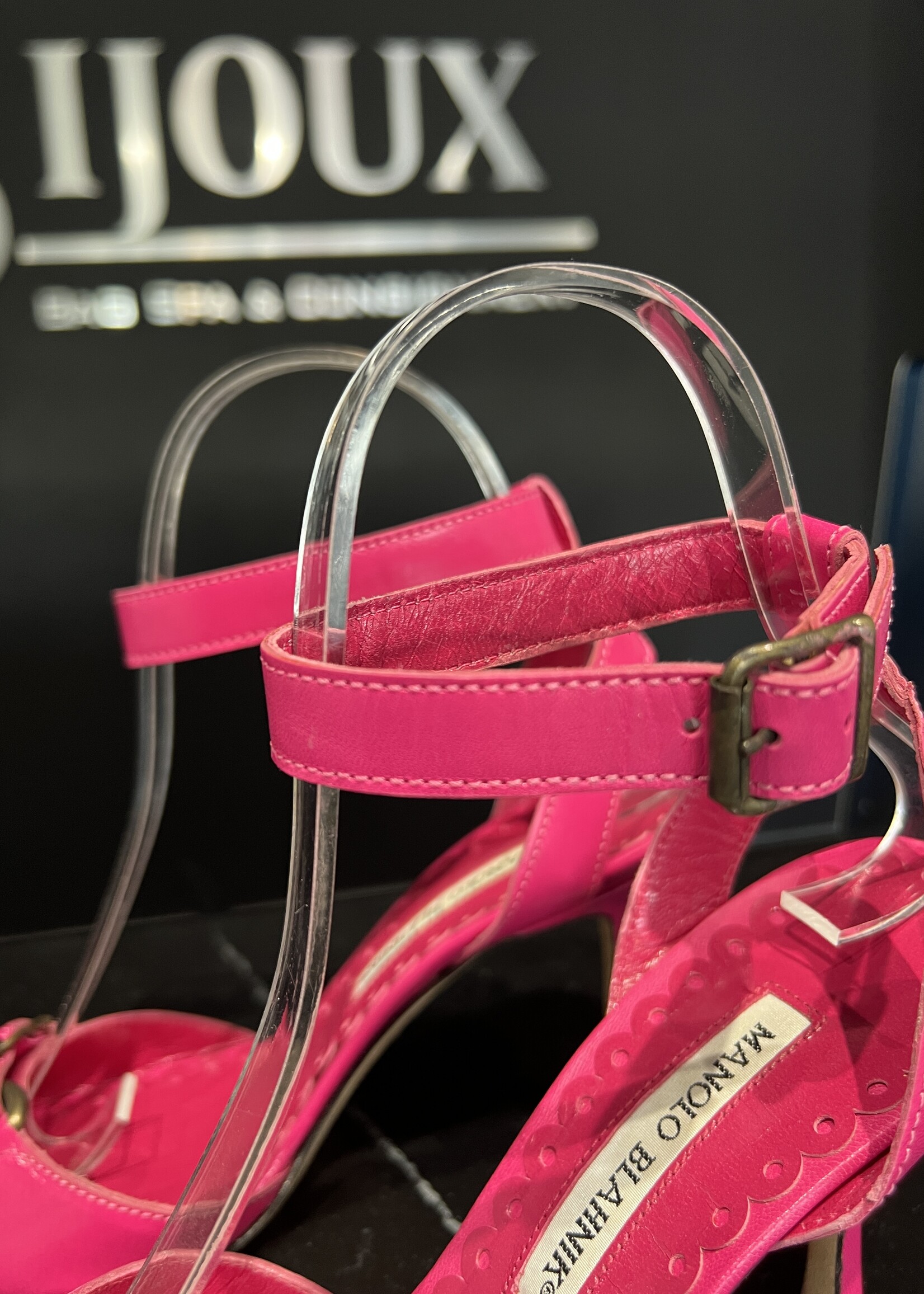 Manolo Blahnik Manolo Blahnik Red Strap Heels - 36