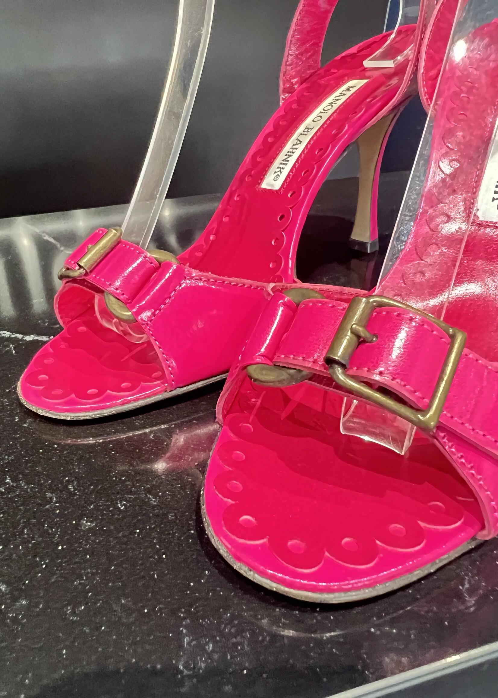 Manolo Blahnik Manolo Blahnik Red Strap Heels - 36