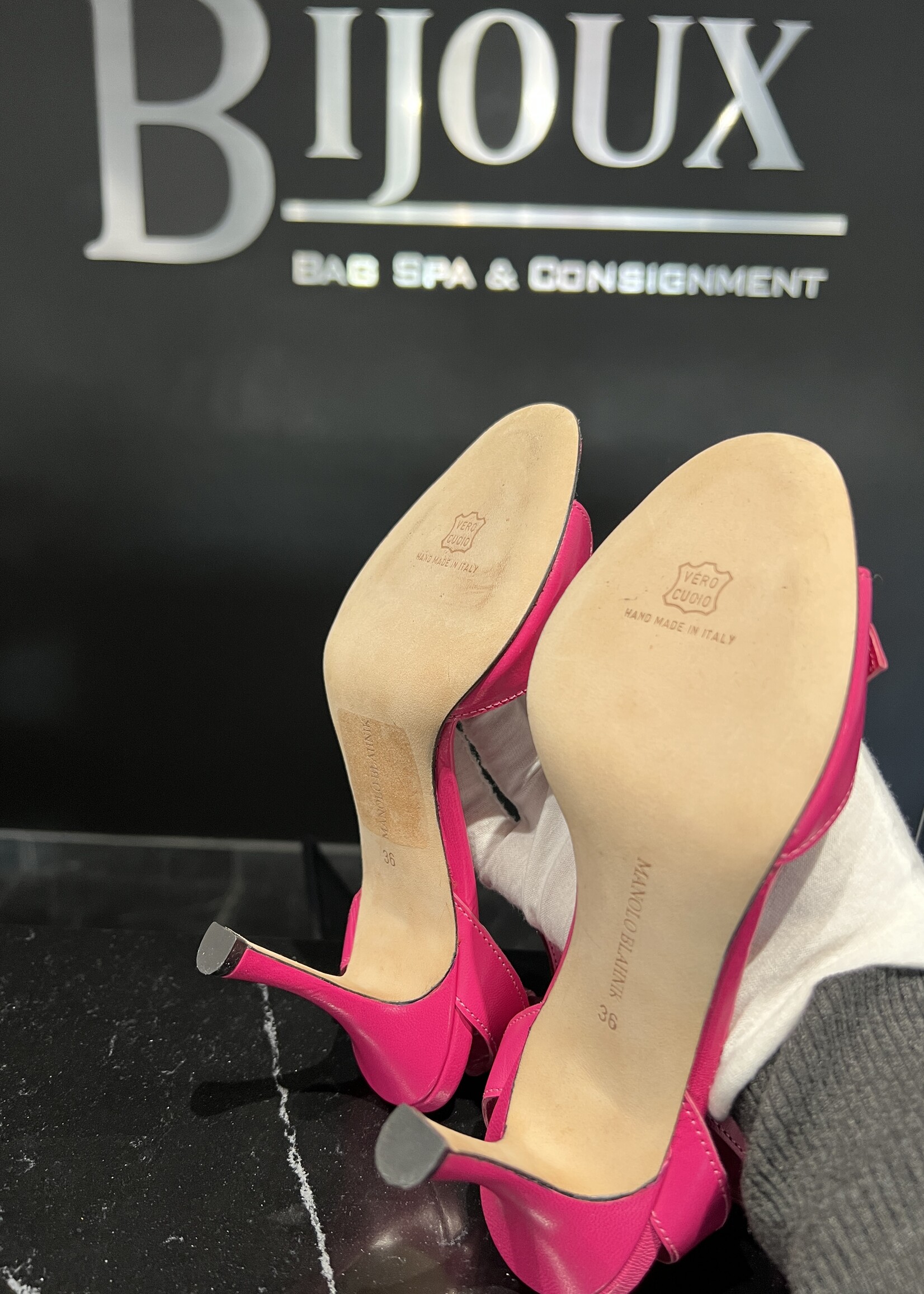 Manolo Blahnik Manolo Blahnik Red Strap Heels - 36