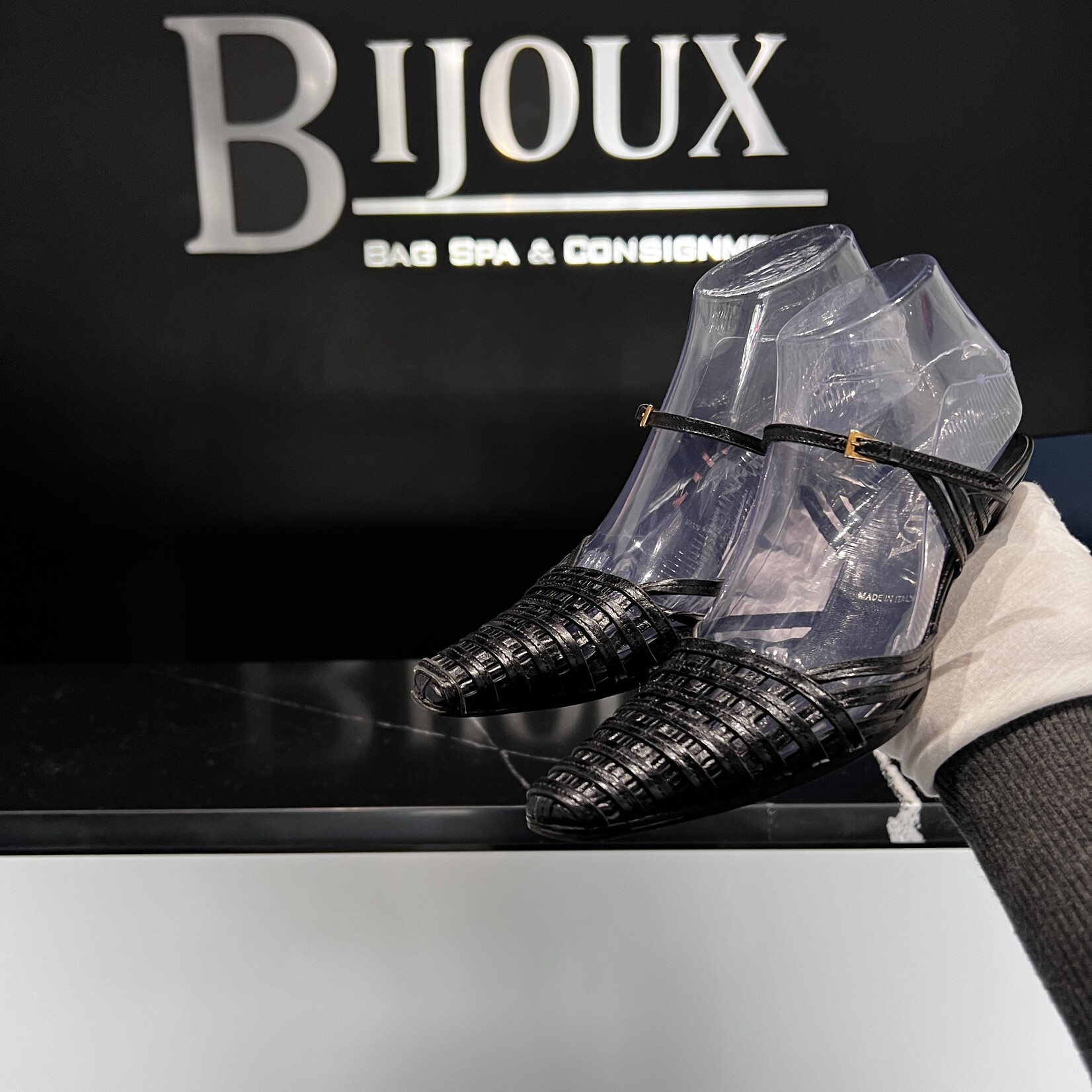 Prada Prada Woven Kitten Heels - 35.5