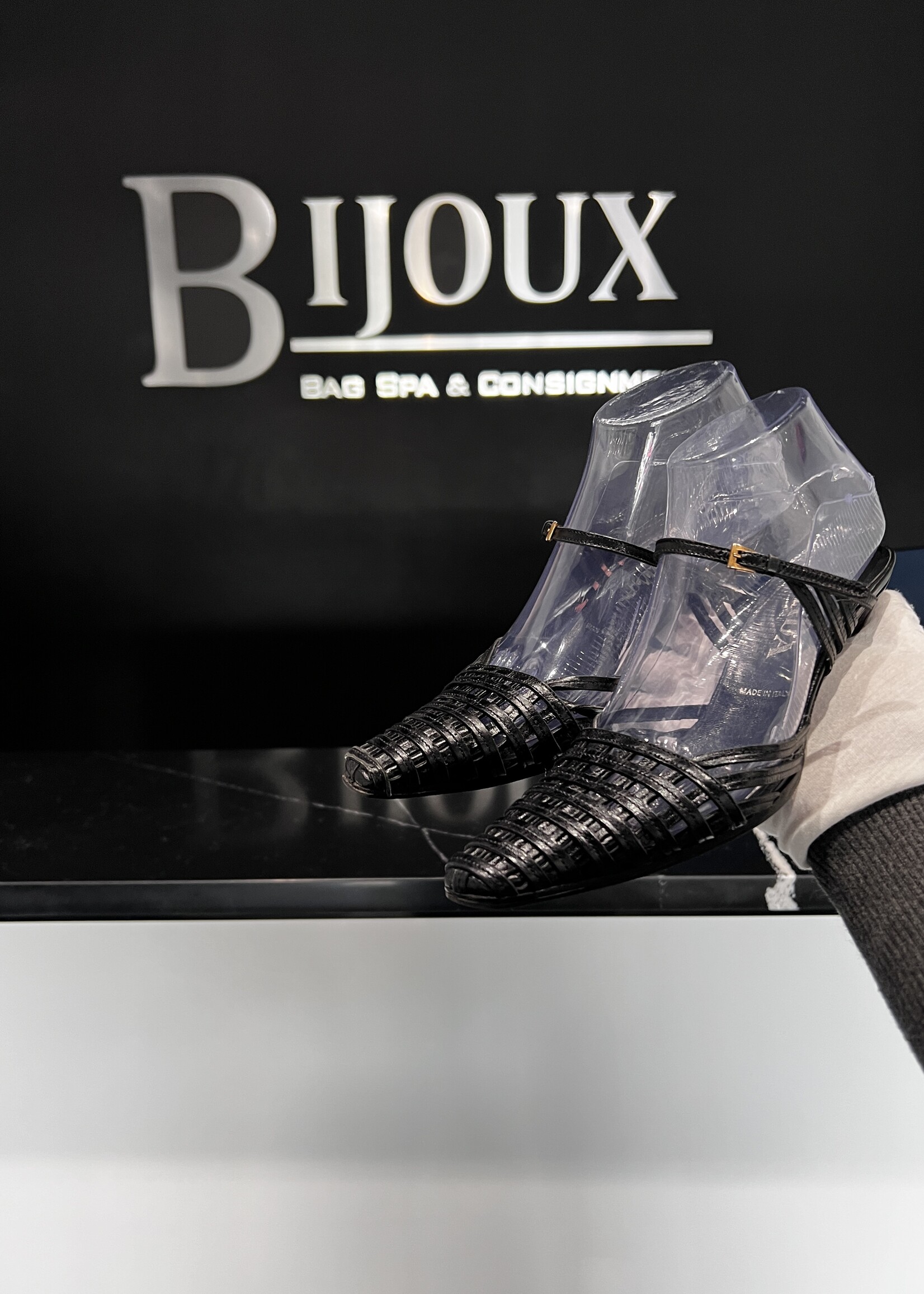 Prada Prada Woven Kitten Heels - 35.5