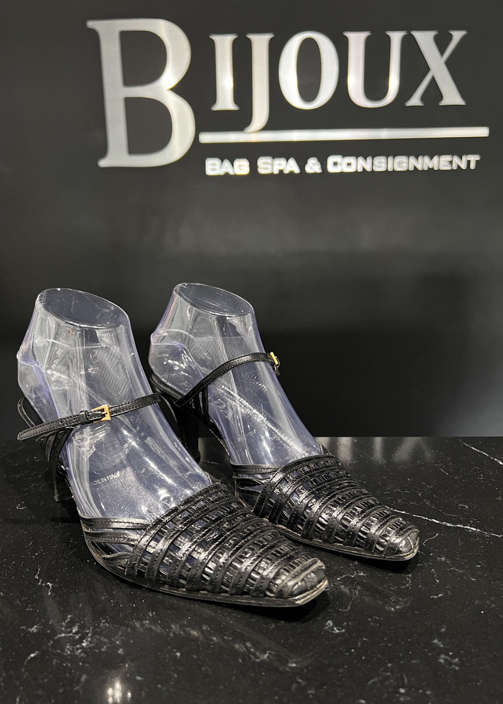 Prada Prada Woven Kitten Heels - 35.5