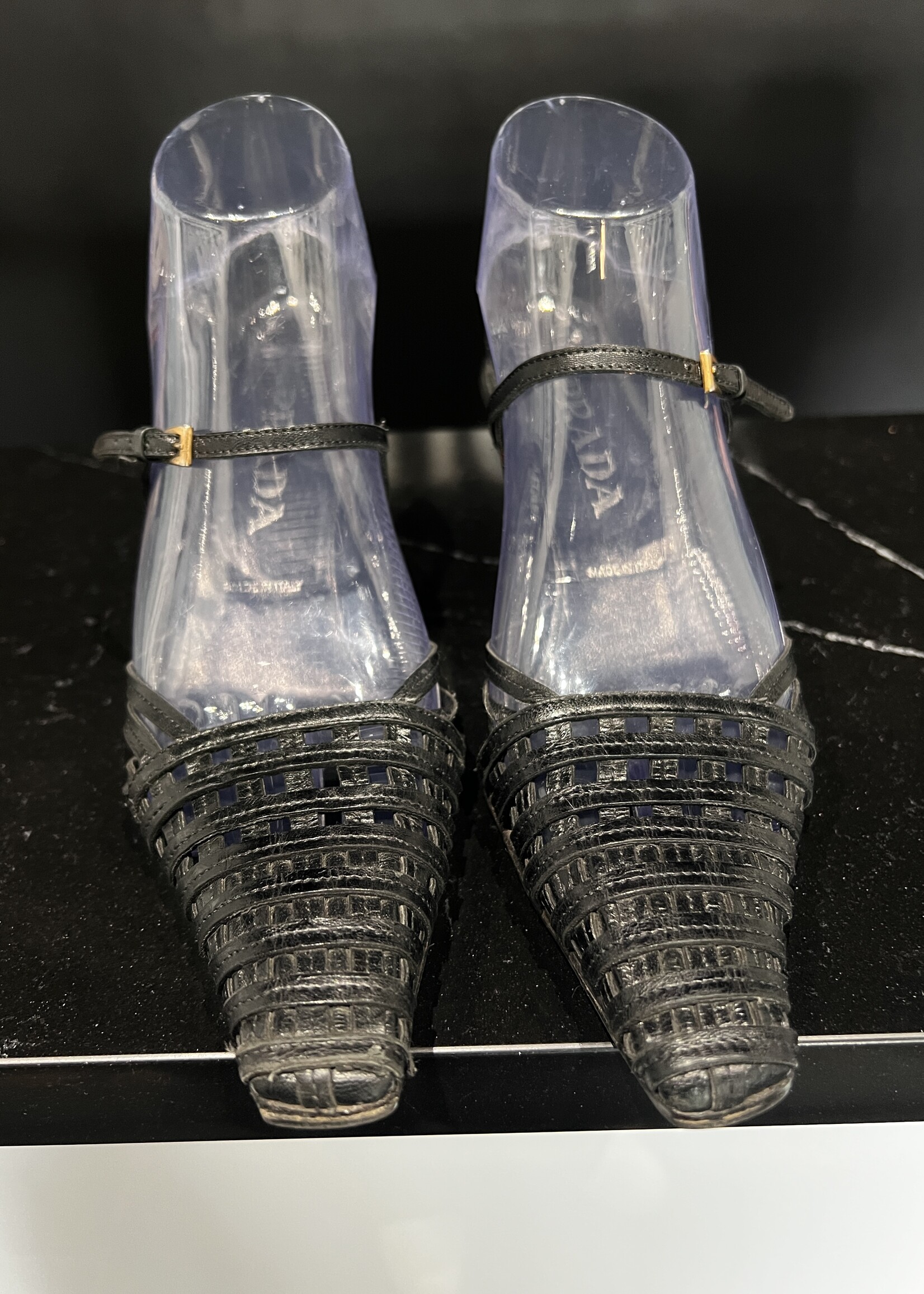 Prada Prada Woven Kitten Heels - 35.5