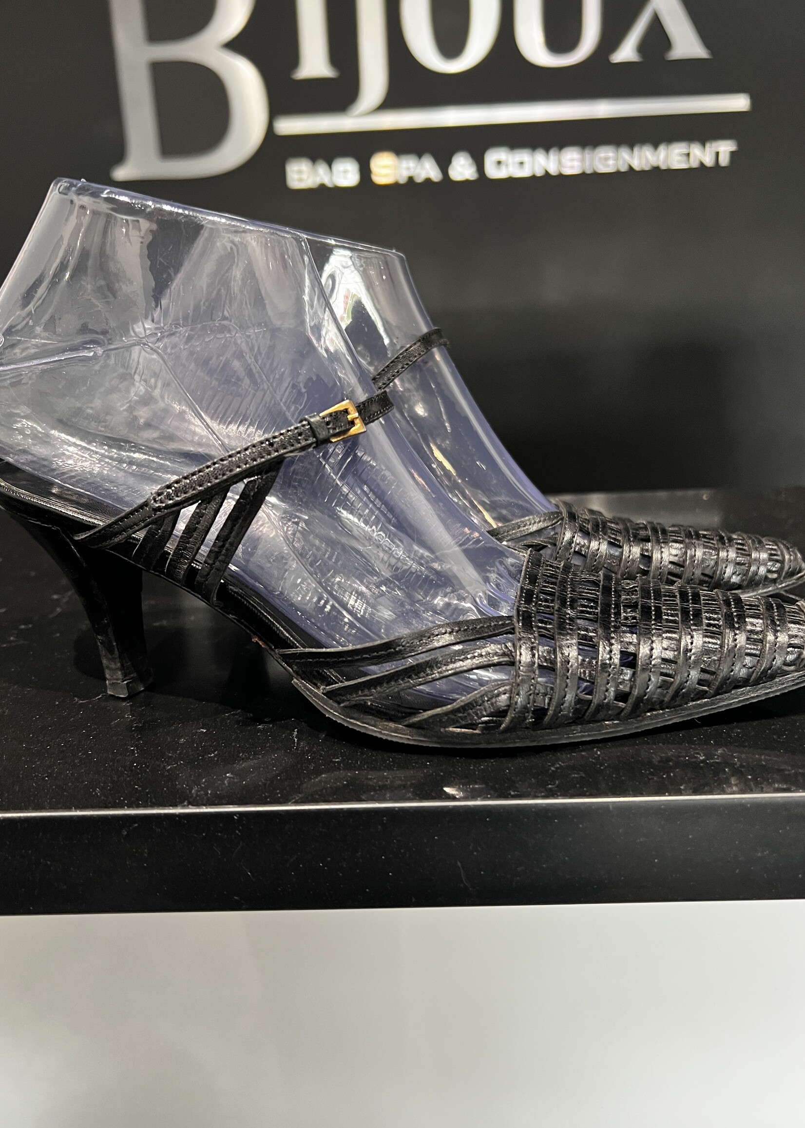 Prada Prada Woven Kitten Heels - 35.5