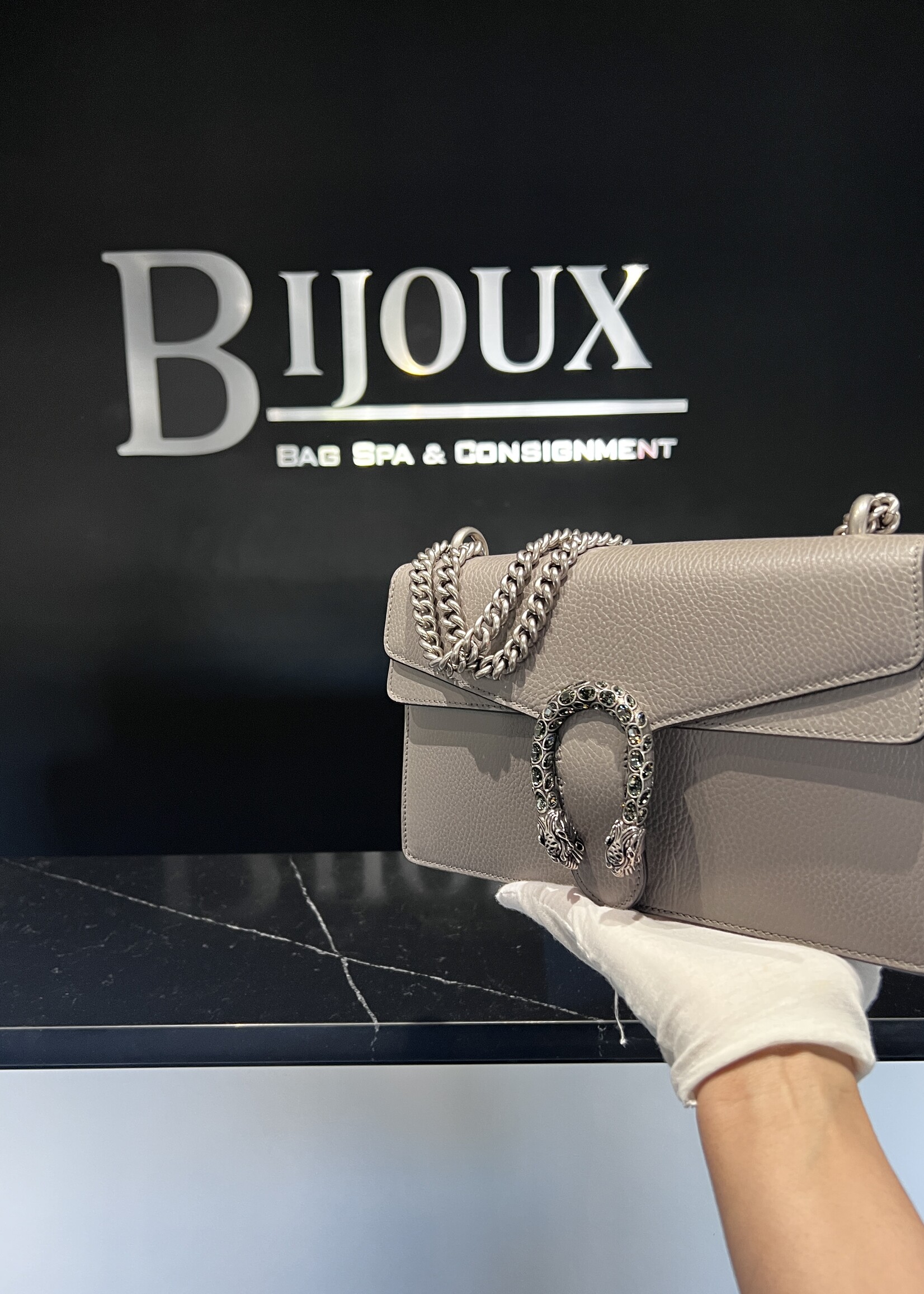 Gucci Gucci Grey Dionysus Crystal