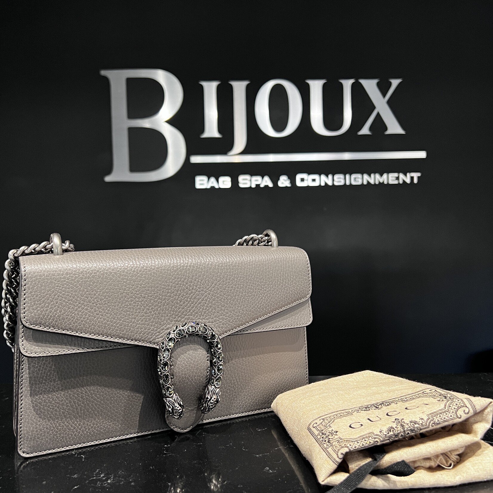 Gucci Gucci Grey Dionysus Crystal
