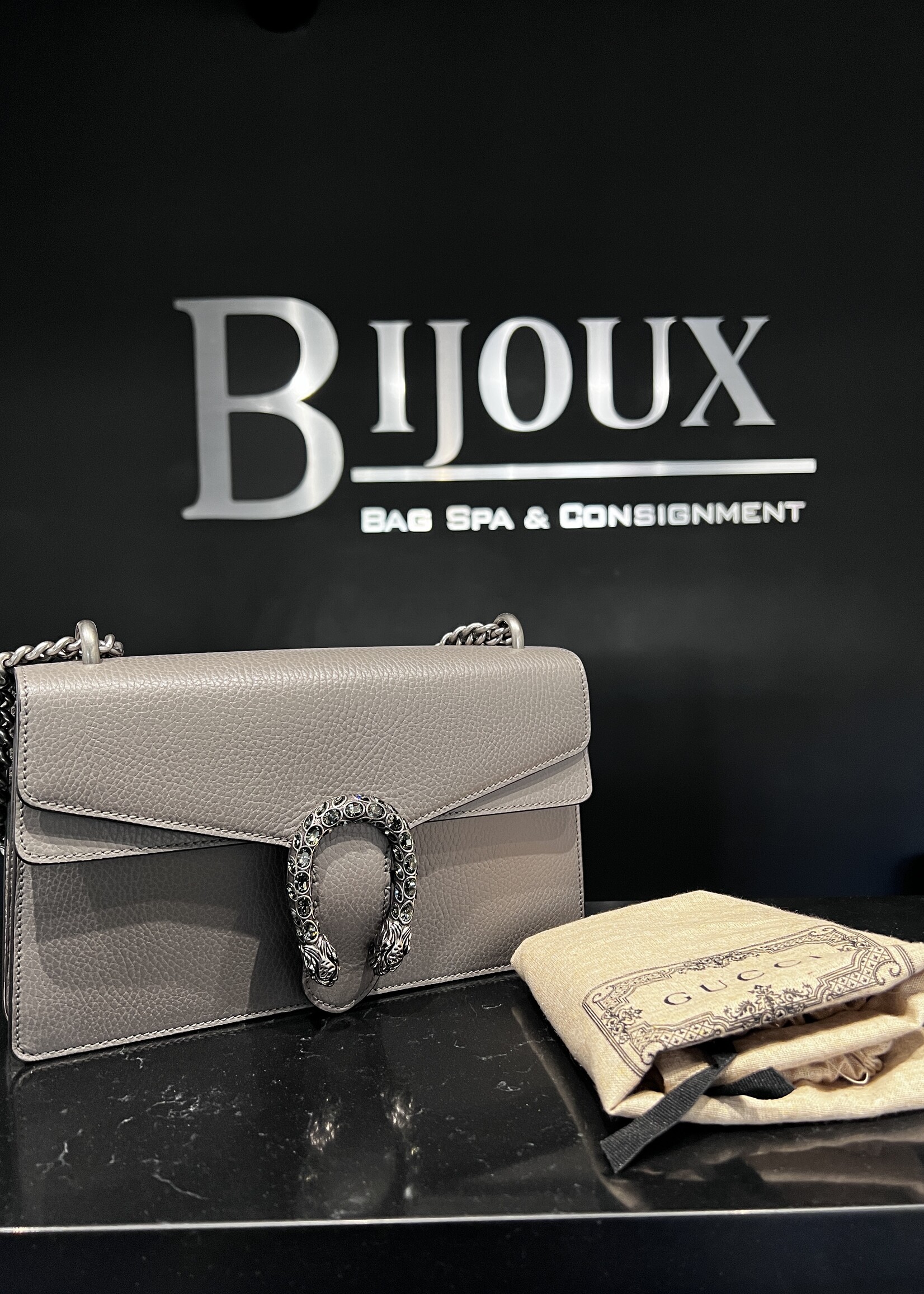Gucci Gucci Grey Dionysus Crystal