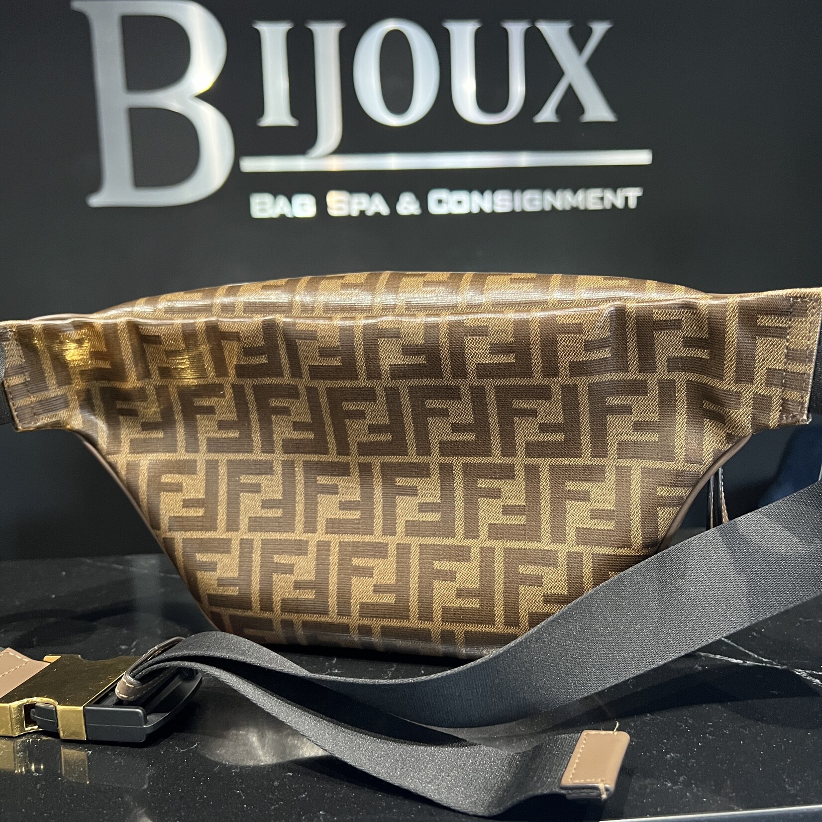 SOLD- Fendi x Fila Spalmati Mania Belt Bag