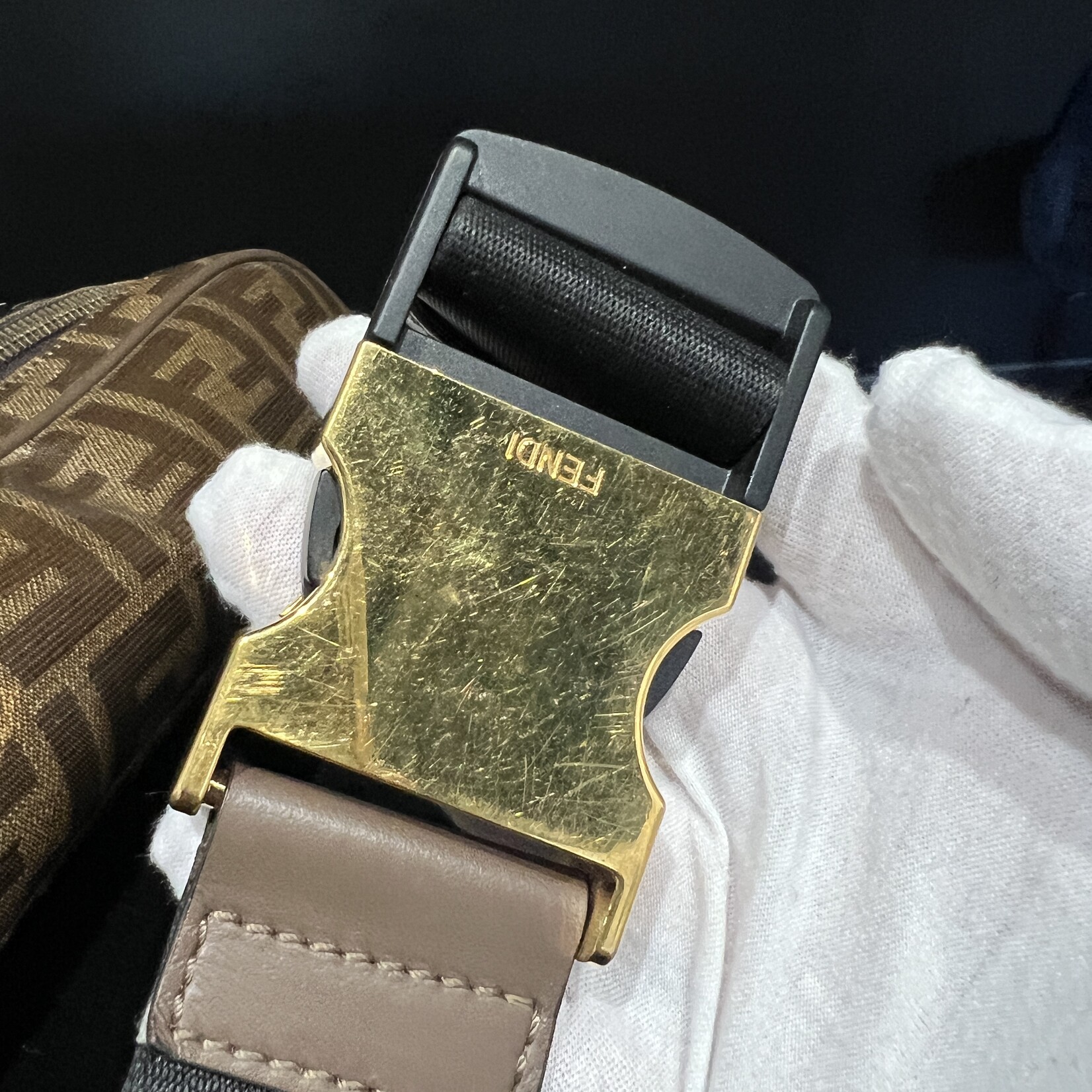 SOLD- Fendi x Fila Spalmati Mania Belt Bag