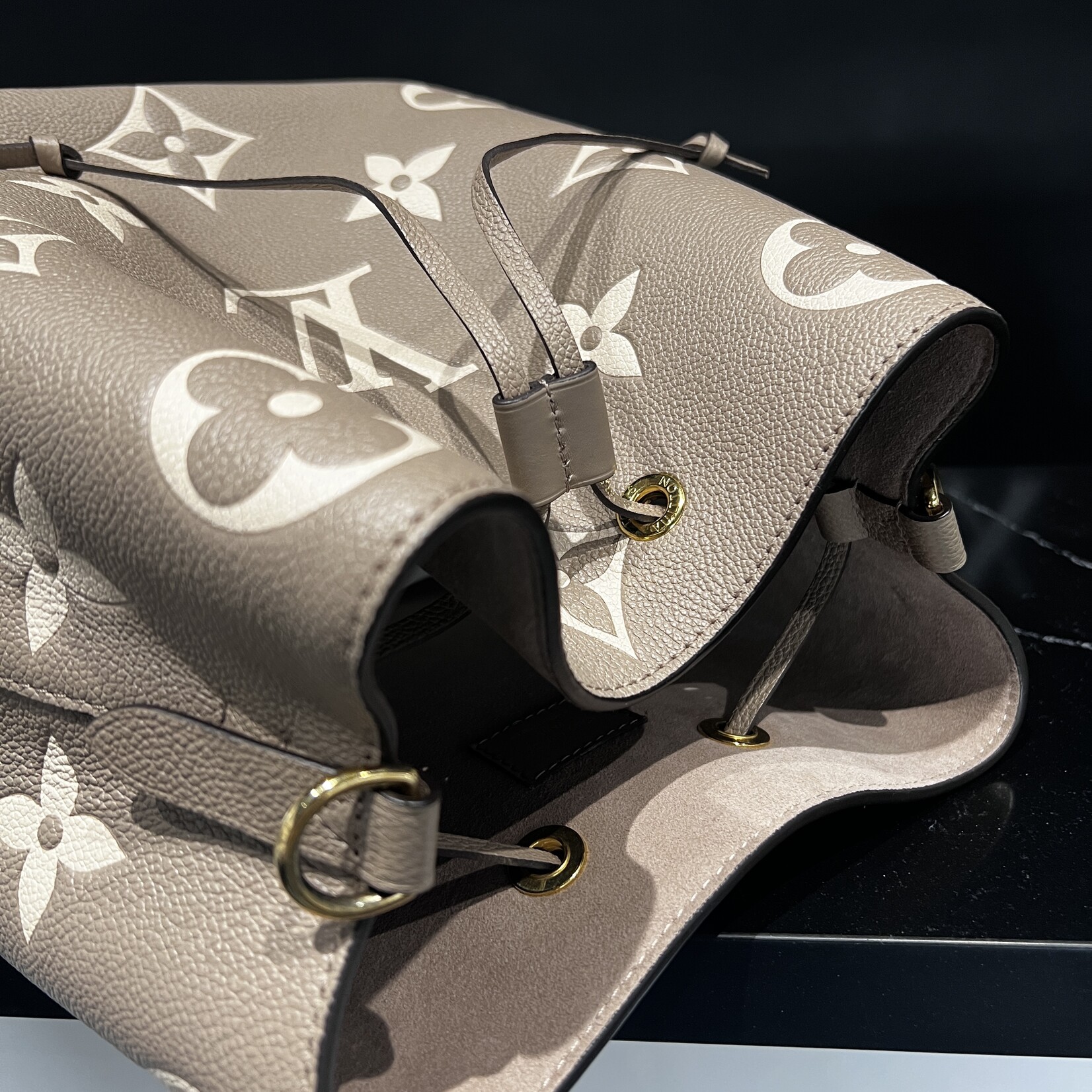 Louis Vuitton SOLD - Louis Vuitton NoeNoe Empreinte MM Nude