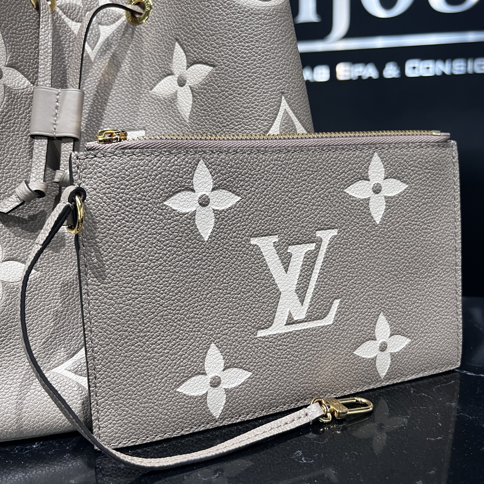 Louis Vuitton SOLD - Louis Vuitton NoeNoe Empreinte MM Nude