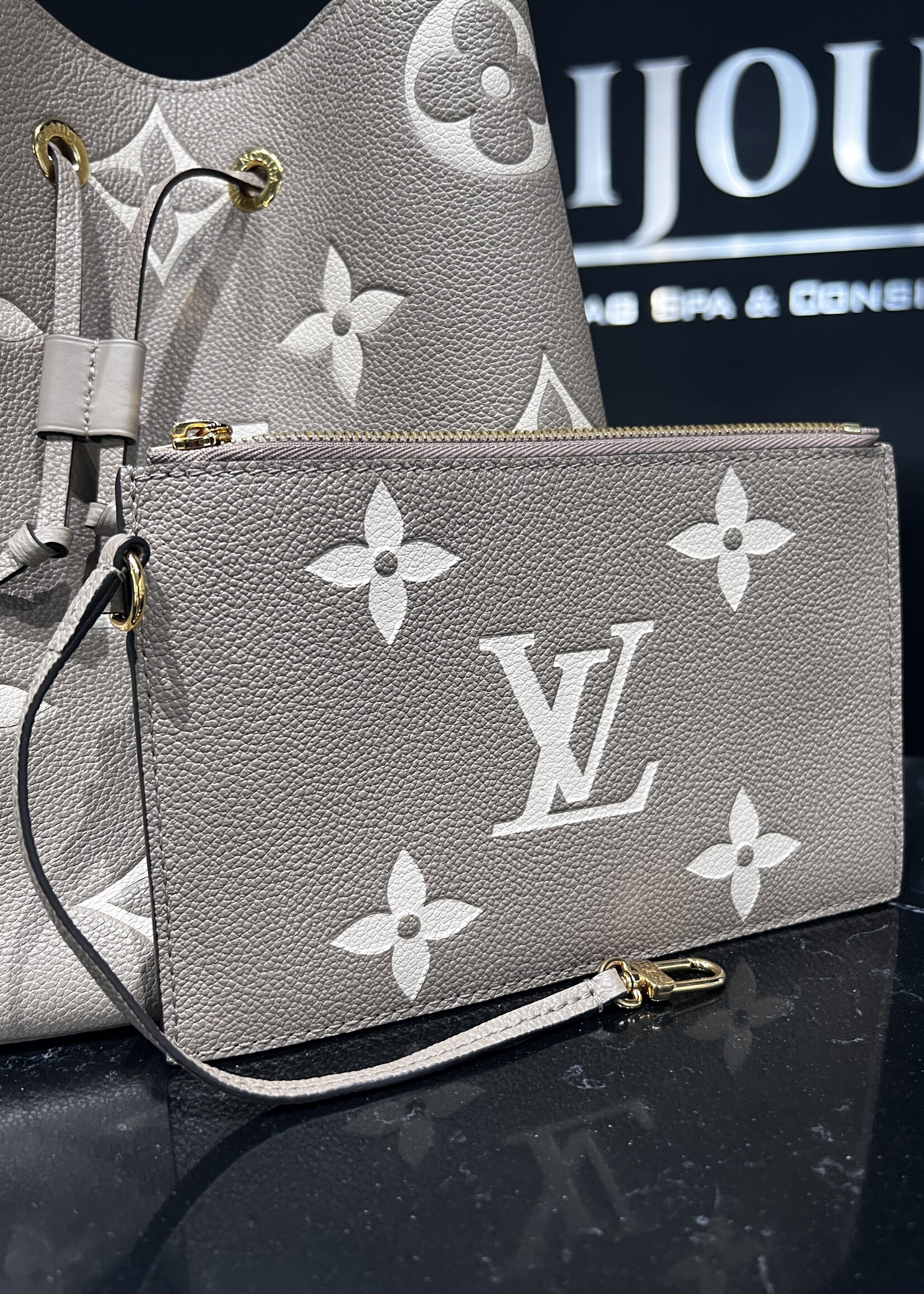 Louis Vuitton SOLD - Louis Vuitton NoeNoe Empreinte MM Nude