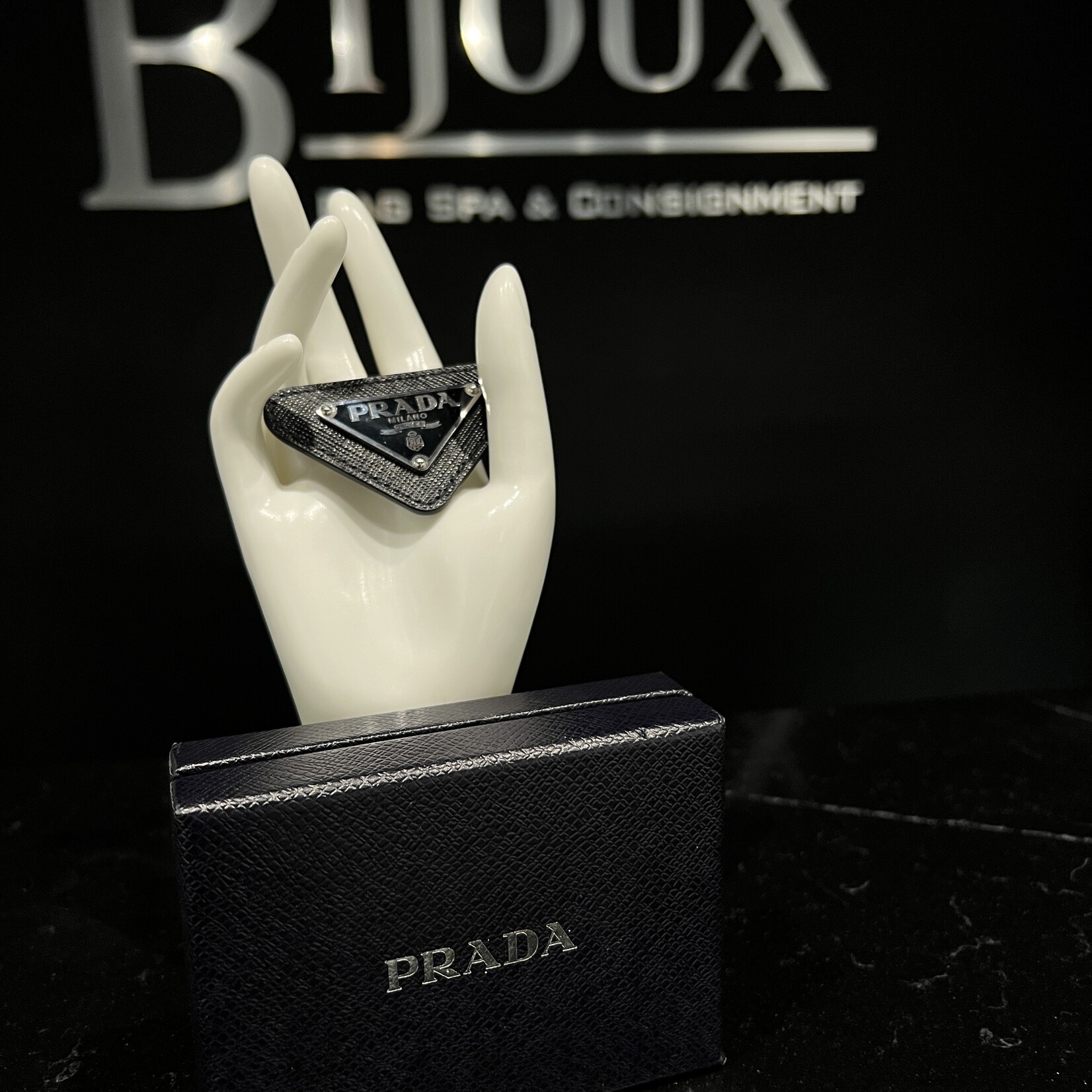 Prada Prada Logo Brooch