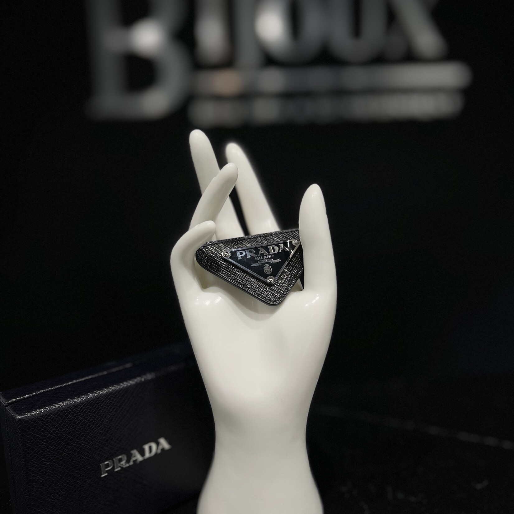 Prada Prada Logo Brooch