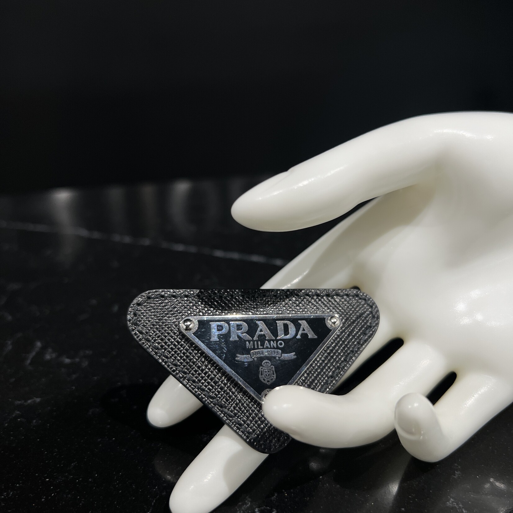Prada Prada Logo Brooch