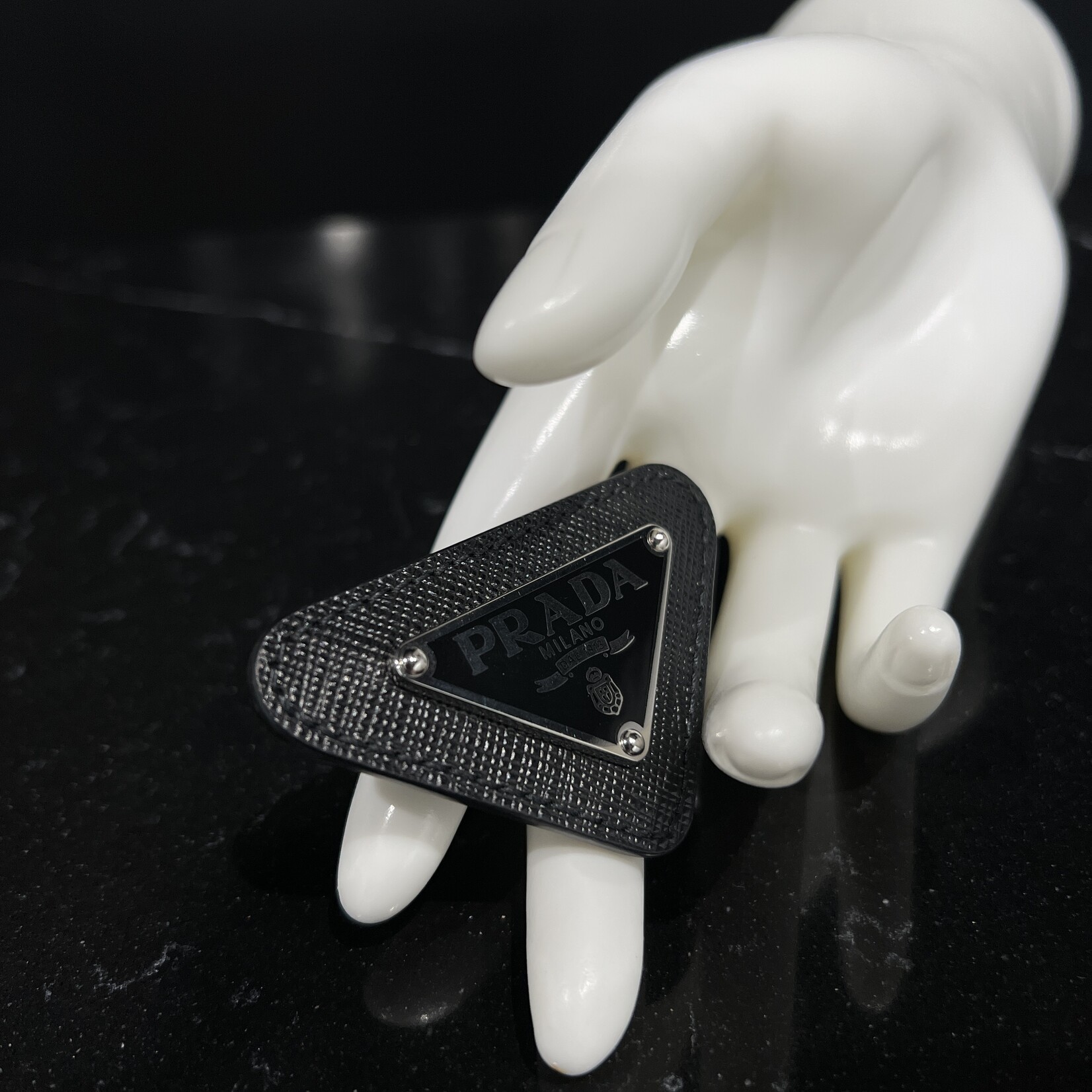 Prada Prada Logo Brooch