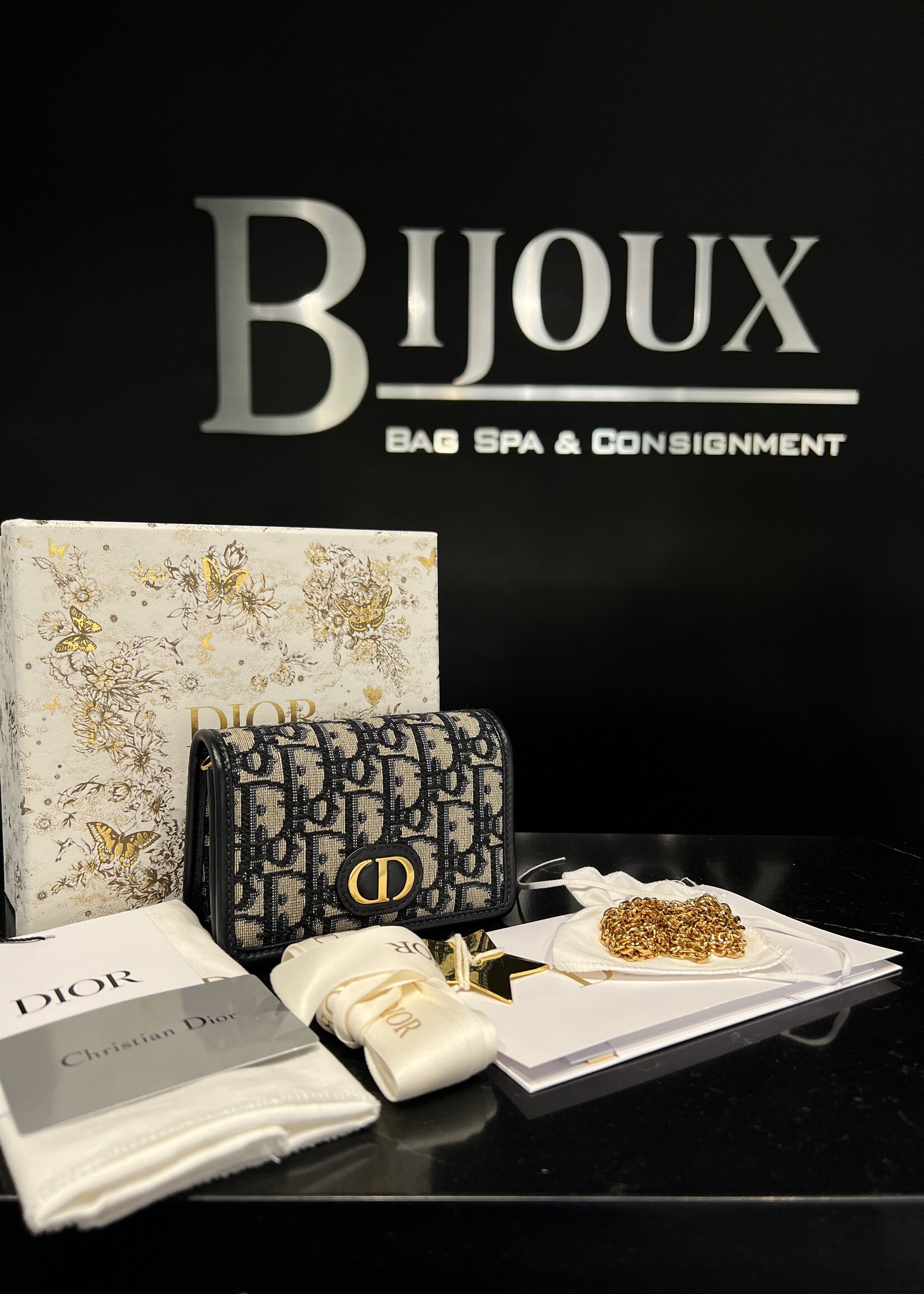 Christian Dior SOLD- Christian Dior Montaigne 30 Nano Chain Pouch