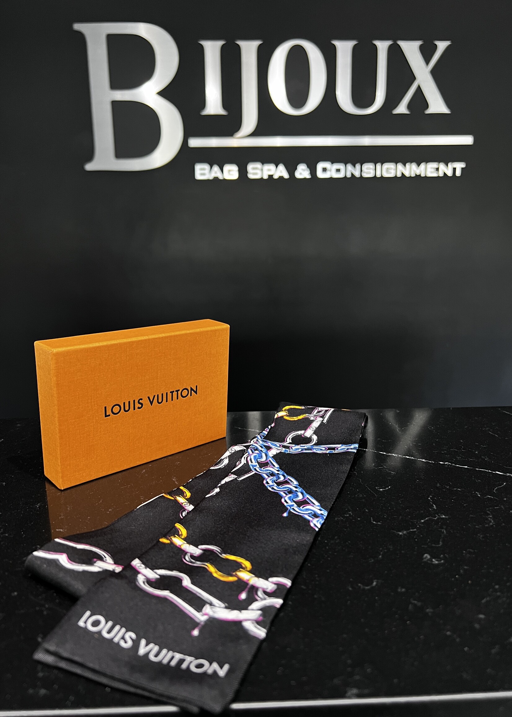 Louis Vuitton SOLD - Louis Vuitton Monogram Chain Bandeau Black