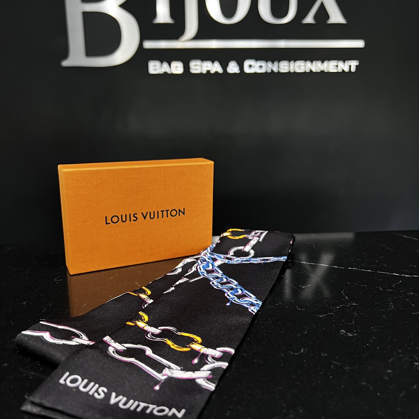 Louis Vuitton SOLD - Louis Vuitton Monogram Chain Bandeau Black