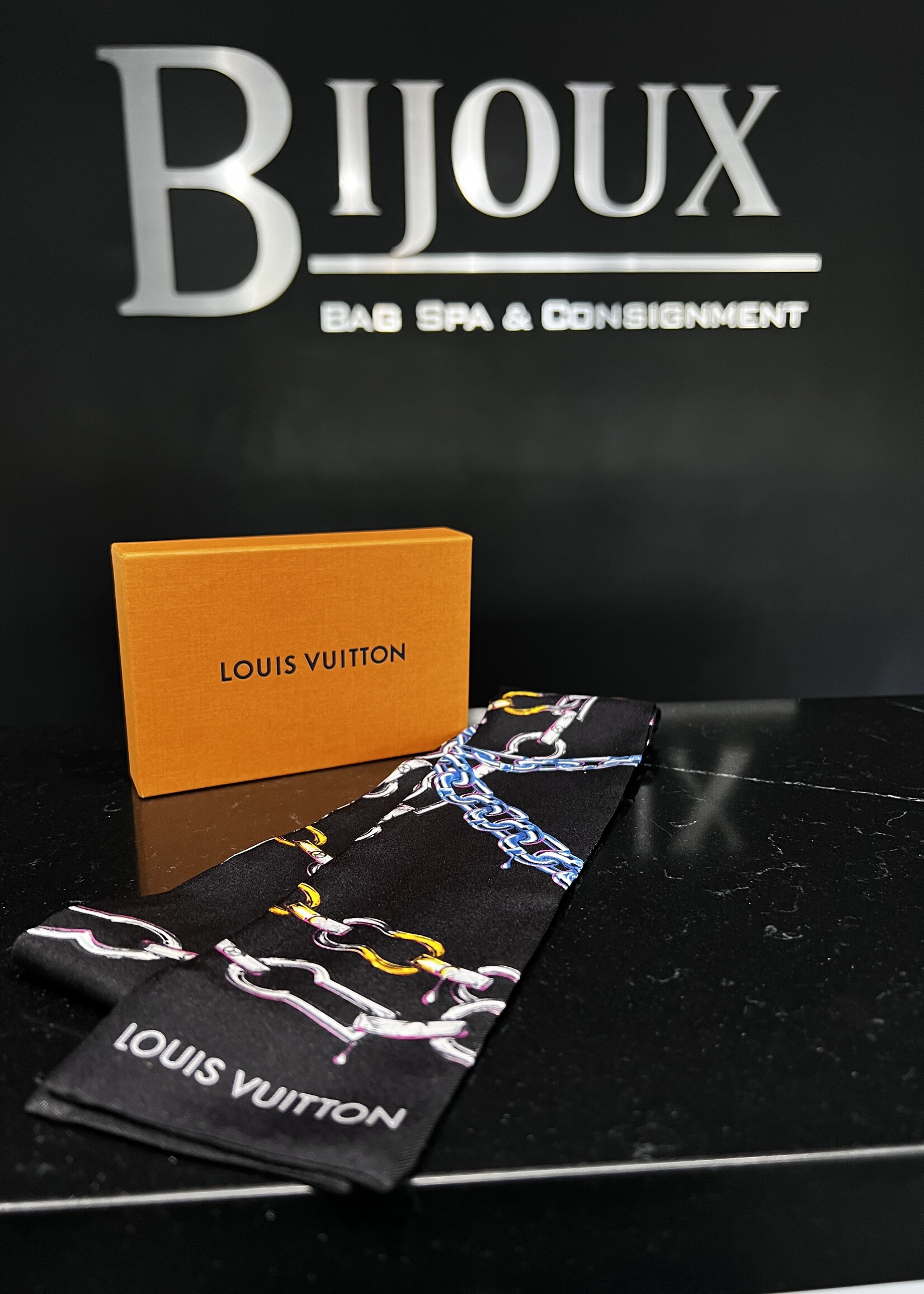 Louis Vuitton SOLD - Louis Vuitton Monogram Chain Bandeau Black