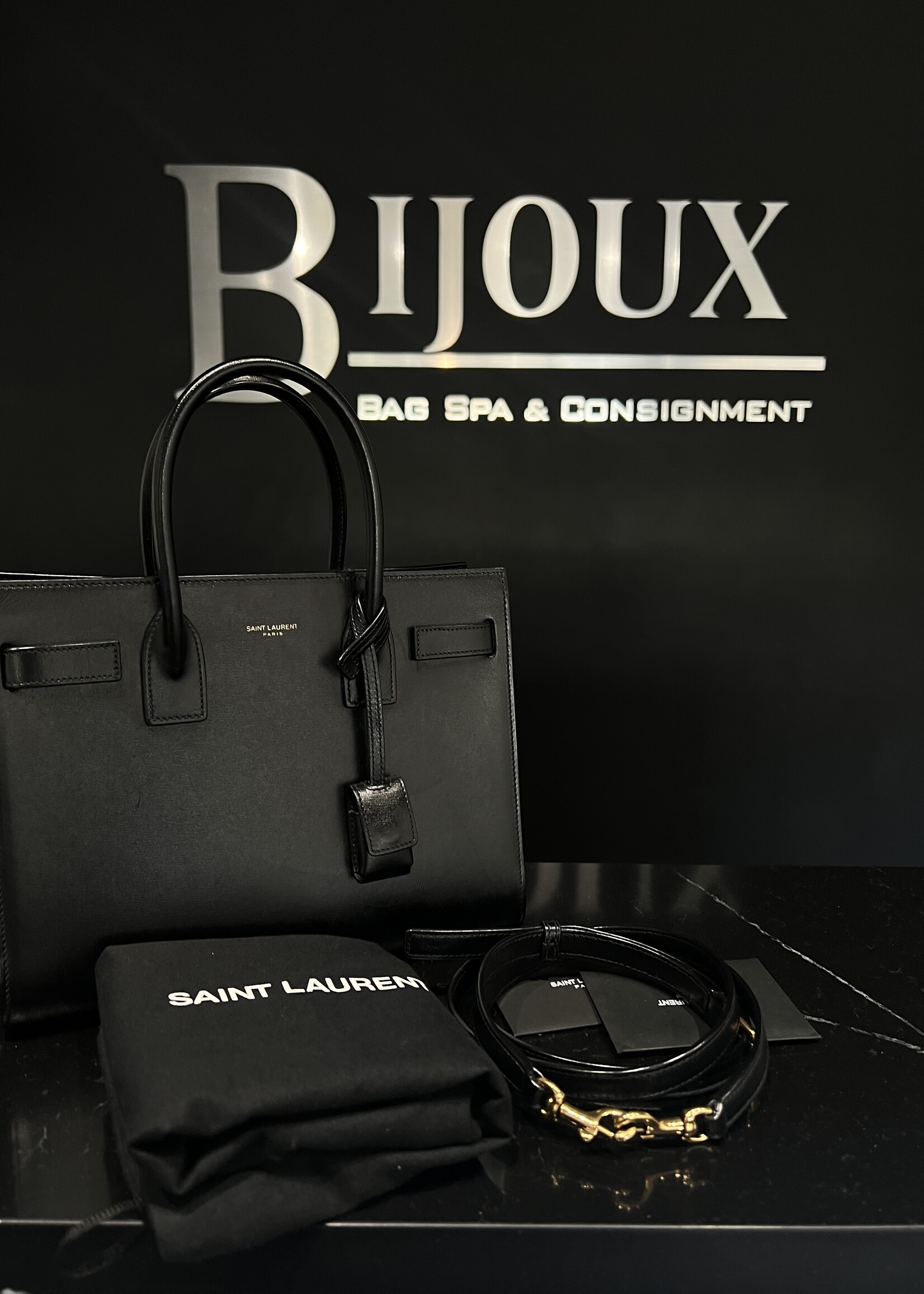 Saint Laurent SOLD - Saint Laurent Sac De Jour Baby Black