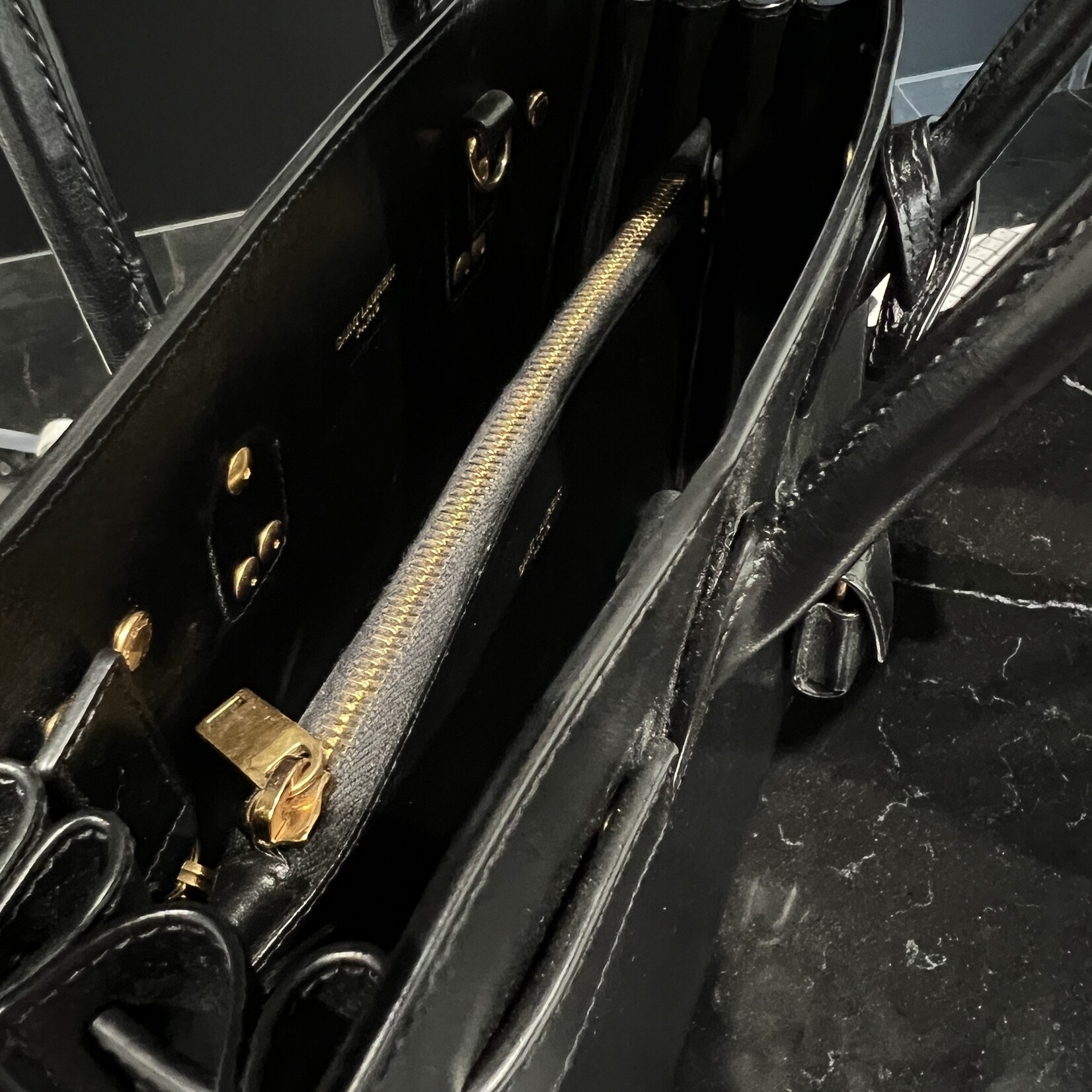 Saint Laurent SOLD - Saint Laurent Sac De Jour Baby Black