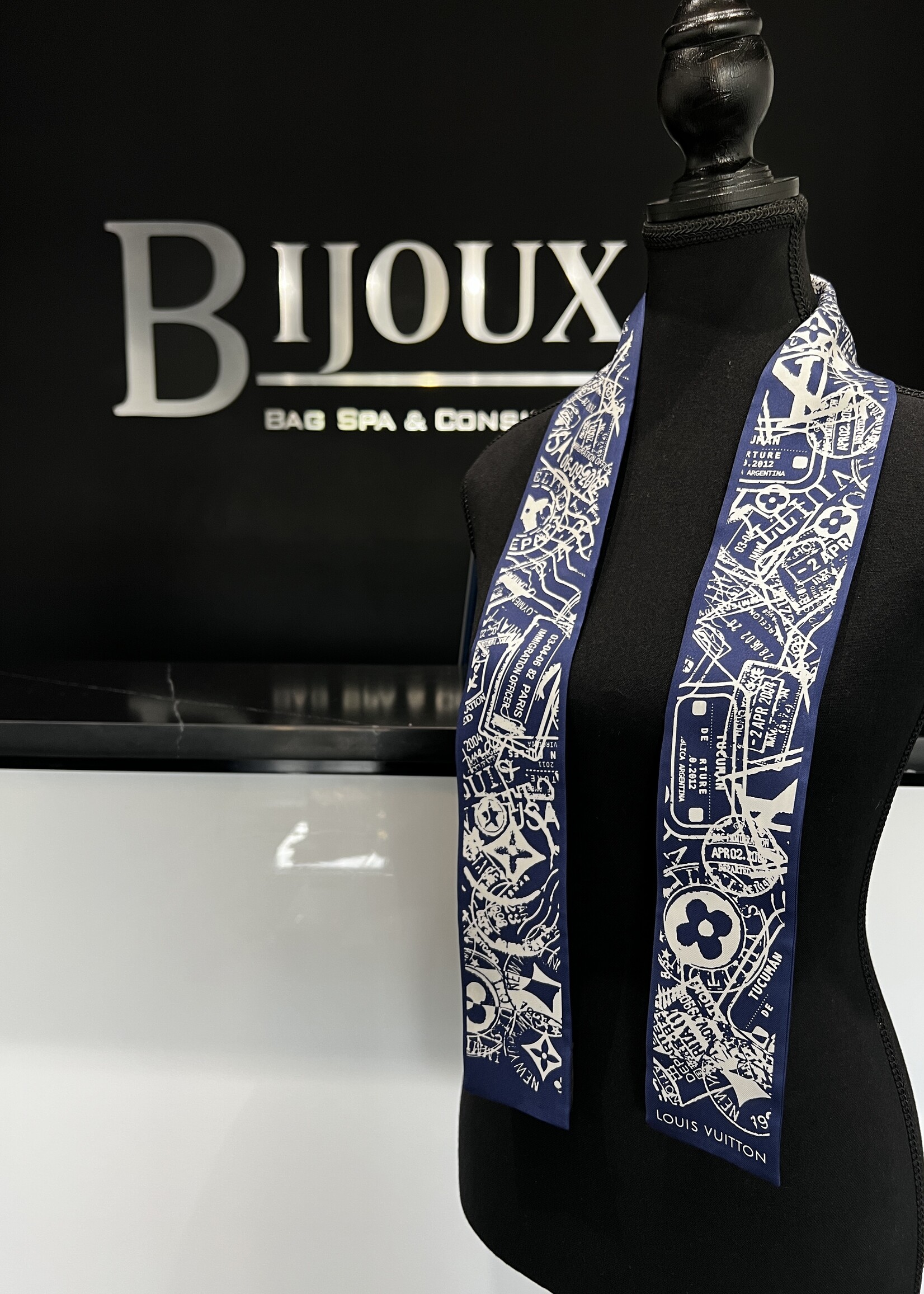 Louis Vuitton SOLD - Louis Vuitton Boarding Bandeau Denim