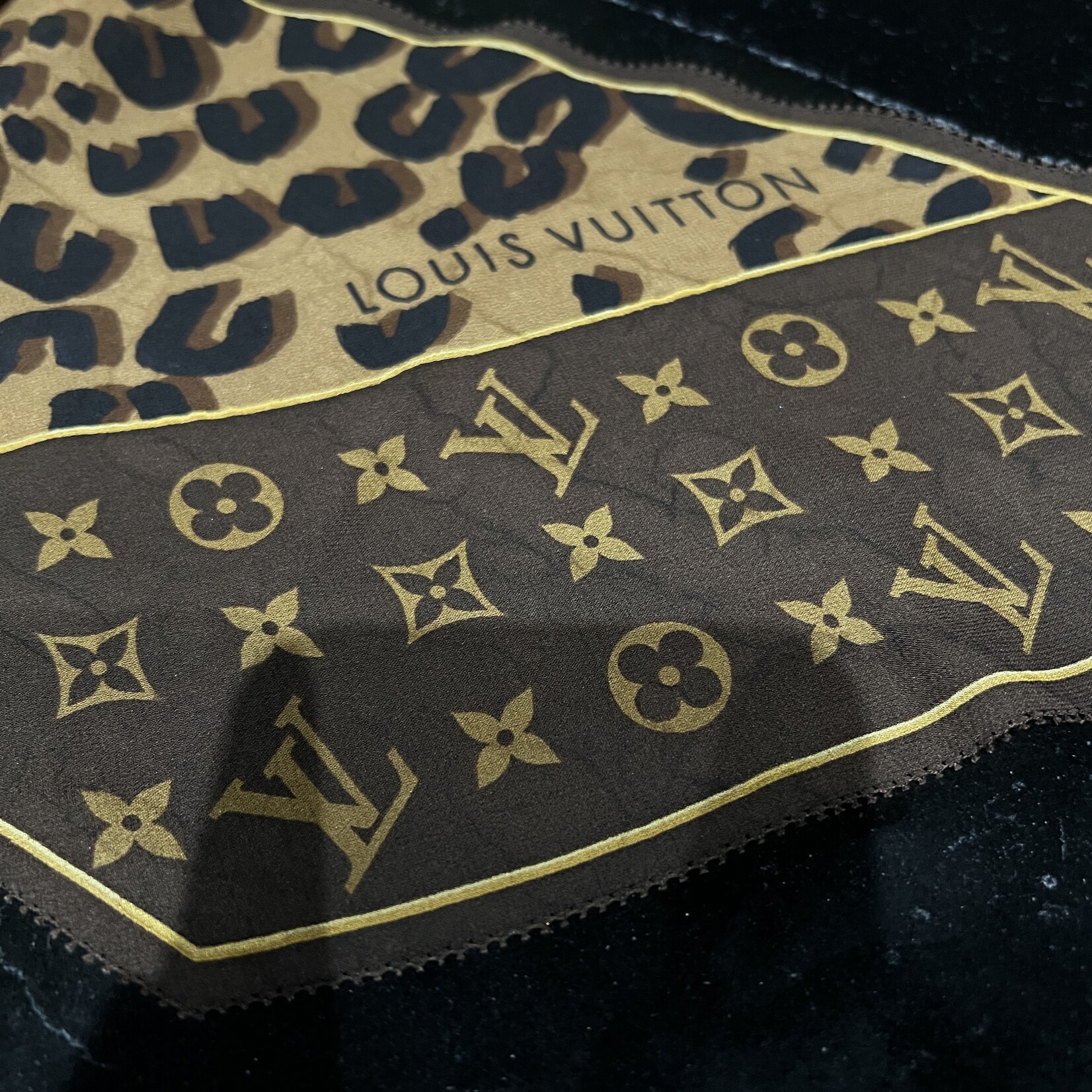Louis Vuitton SOLD - Louis Vuitton Brown Cheetah Scarf