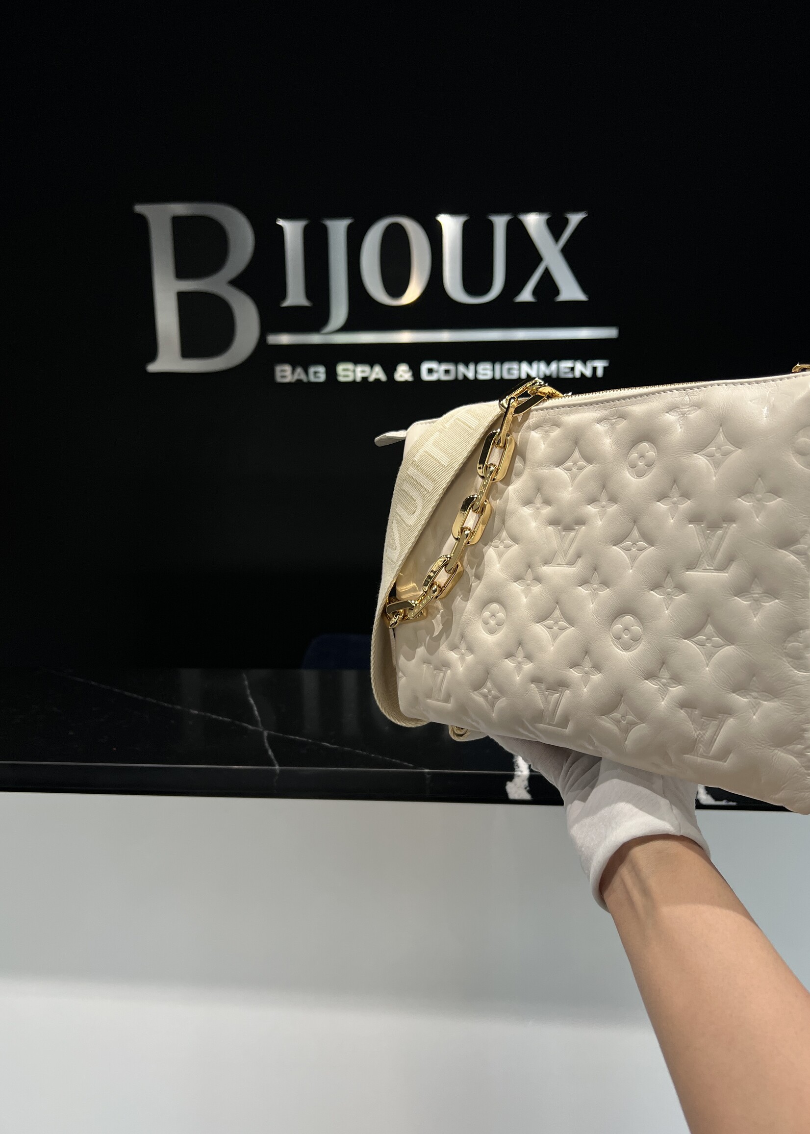 Louis Vuitton Louis Vuitton Coussin PM White