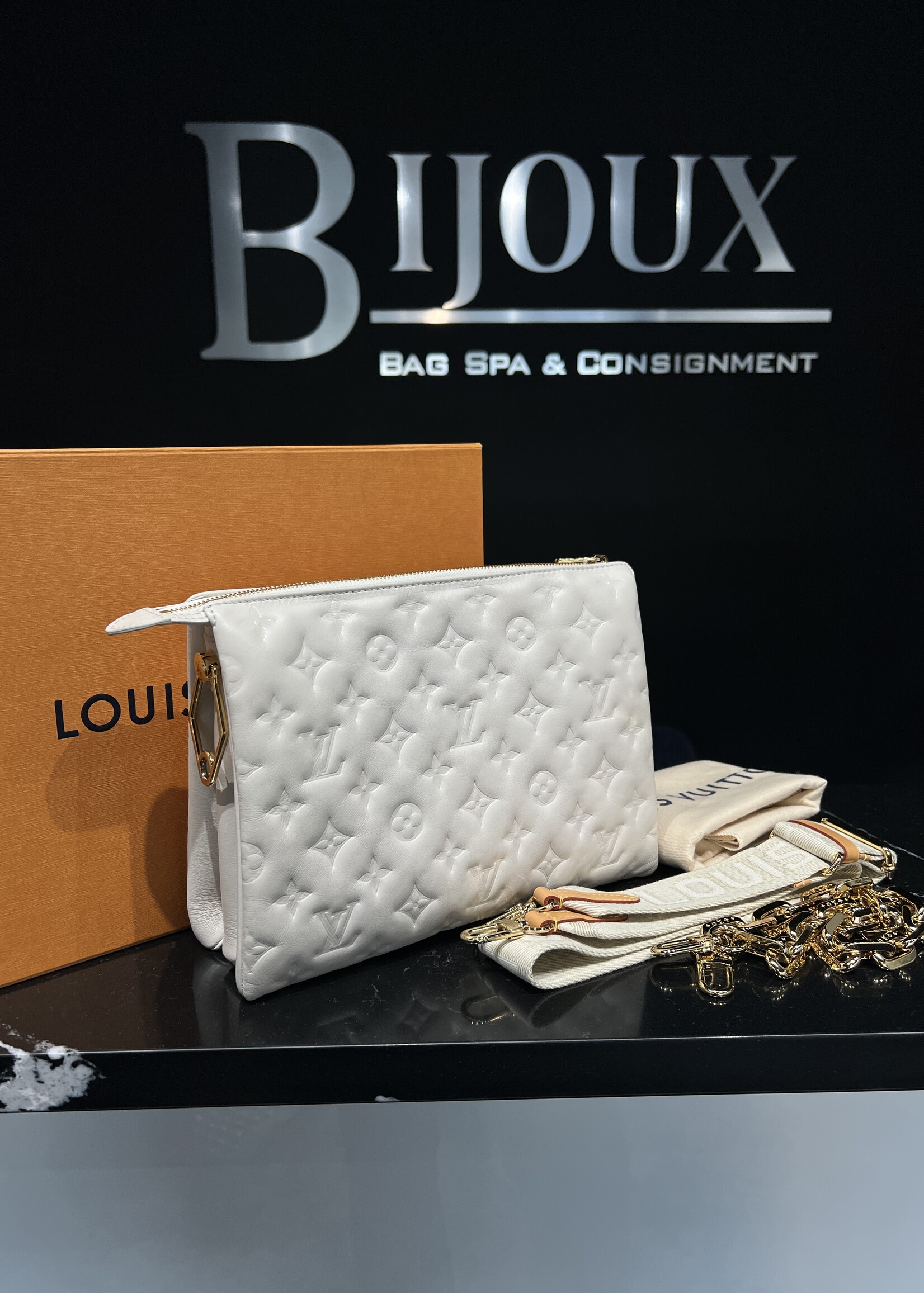Louis Vuitton Louis Vuitton Coussin PM White