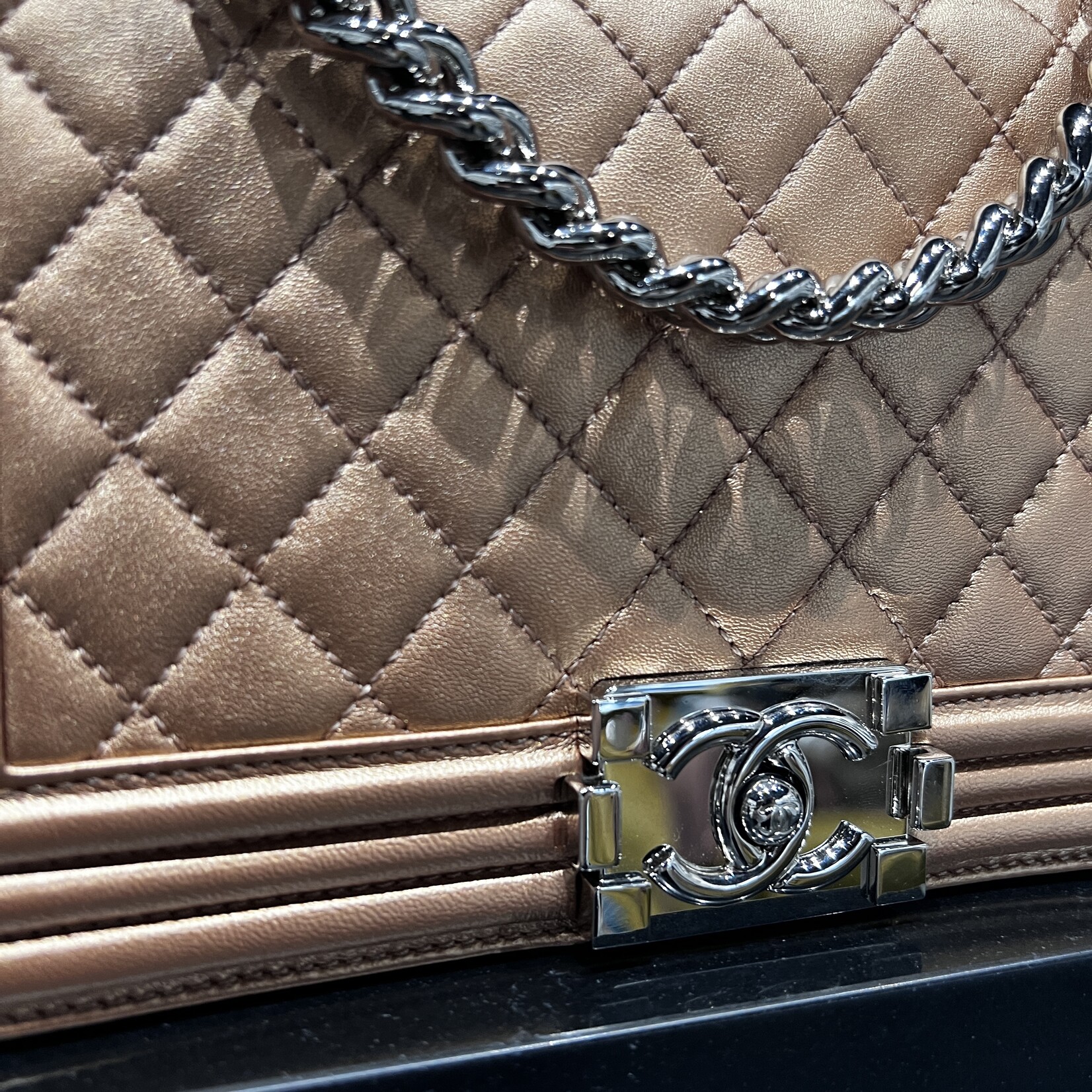 Chanel SOLD - Chanel Bronze Medium Boy Bag