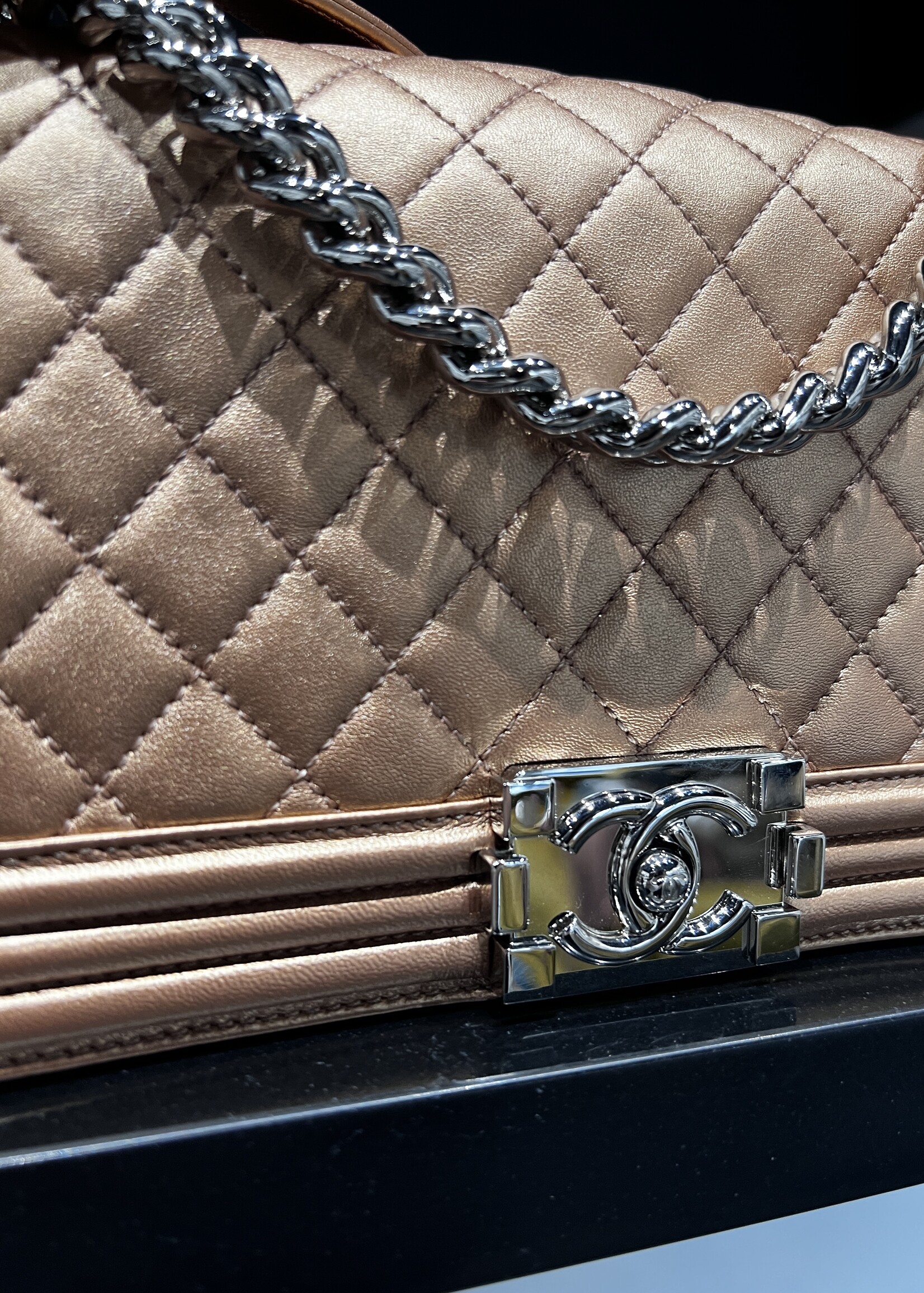 Chanel SOLD - Chanel Bronze Medium Boy Bag
