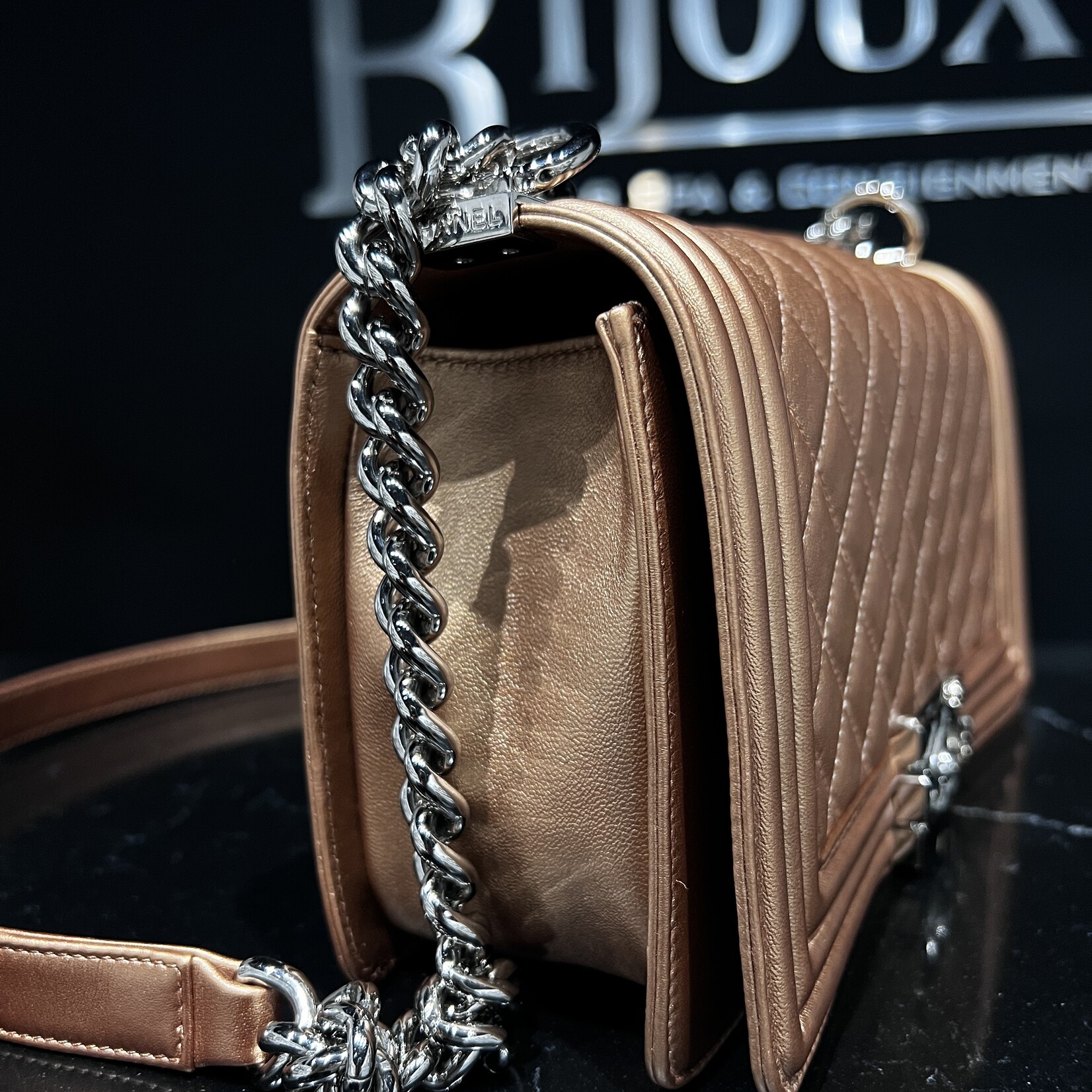 Chanel SOLD - Chanel Bronze Medium Boy Bag