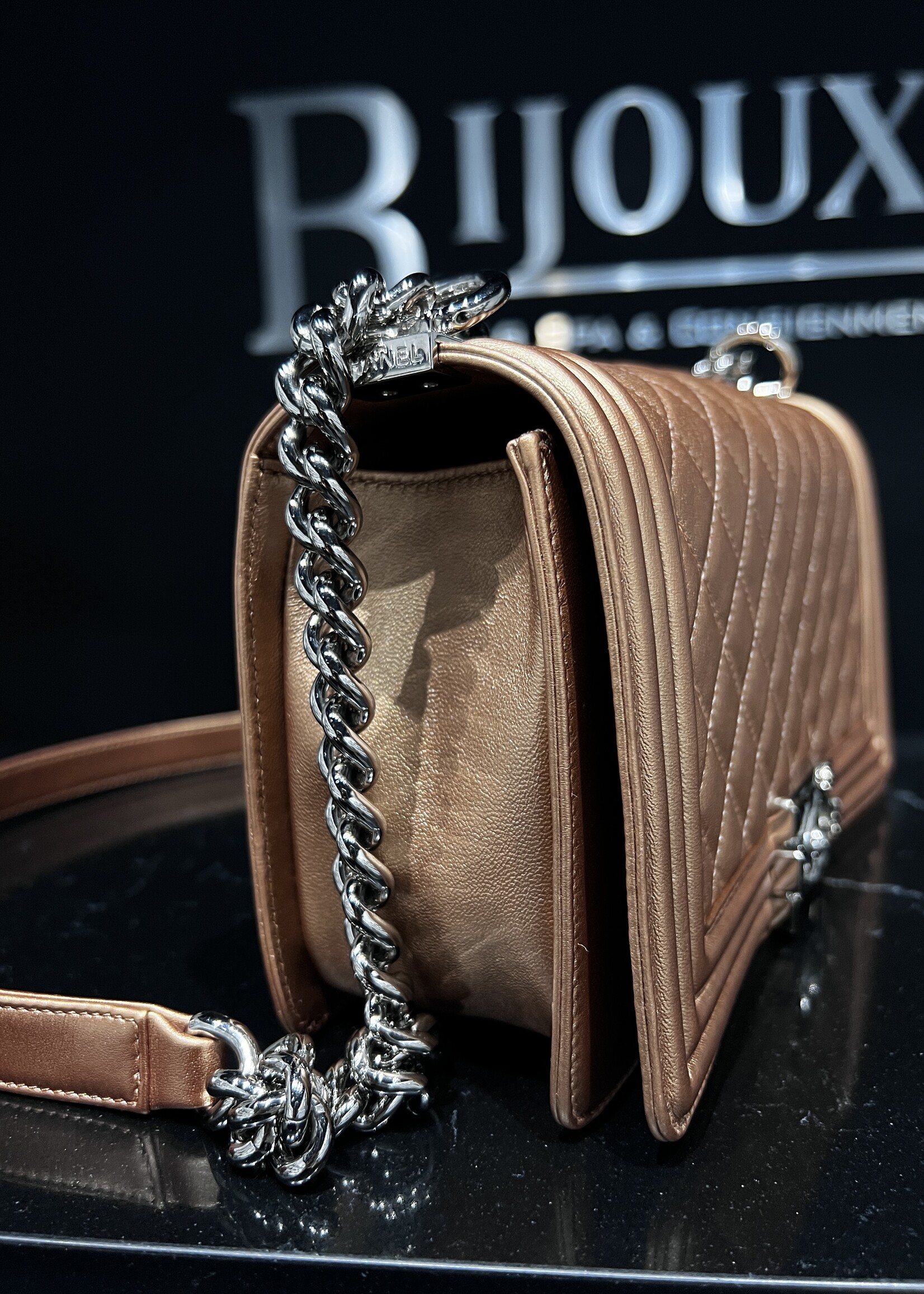 Chanel SOLD - Chanel Bronze Medium Boy Bag
