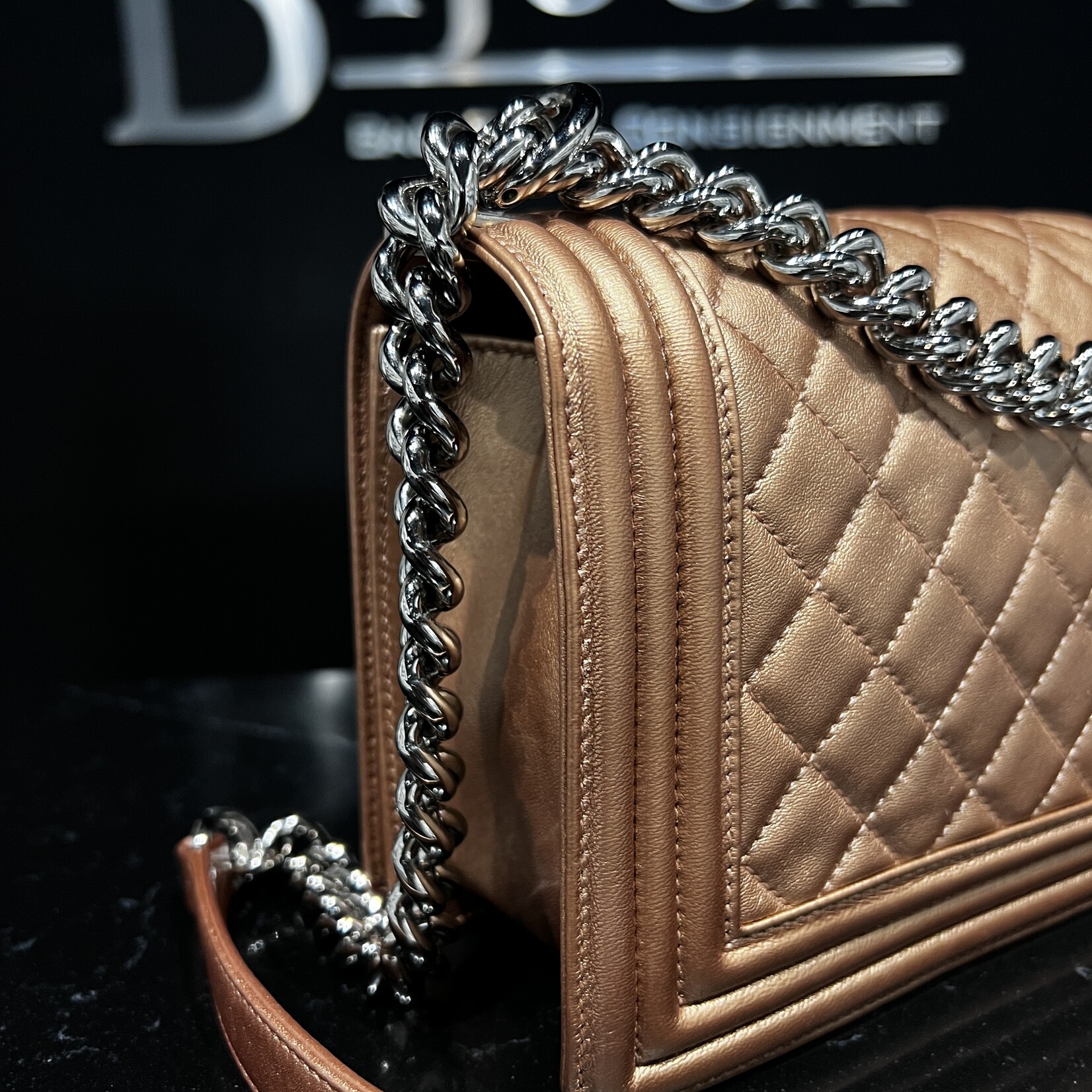 Chanel SOLD - Chanel Bronze Medium Boy Bag