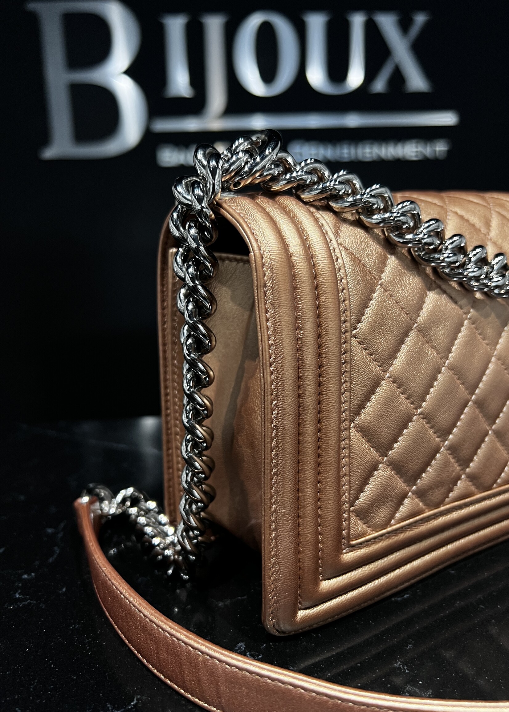 Chanel SOLD - Chanel Bronze Medium Boy Bag